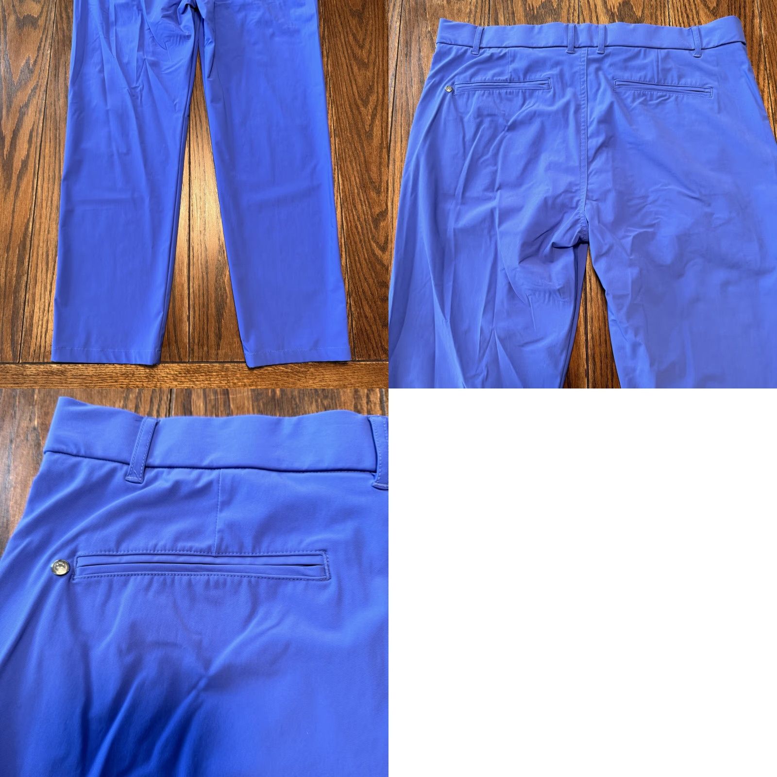 Vintage Greyson Pants Men’s 36x32 Blue Montauk Performance Stretch Golf Chino Fits 36x28 Size US 36 / EU 52 - 8 Thumbnail
