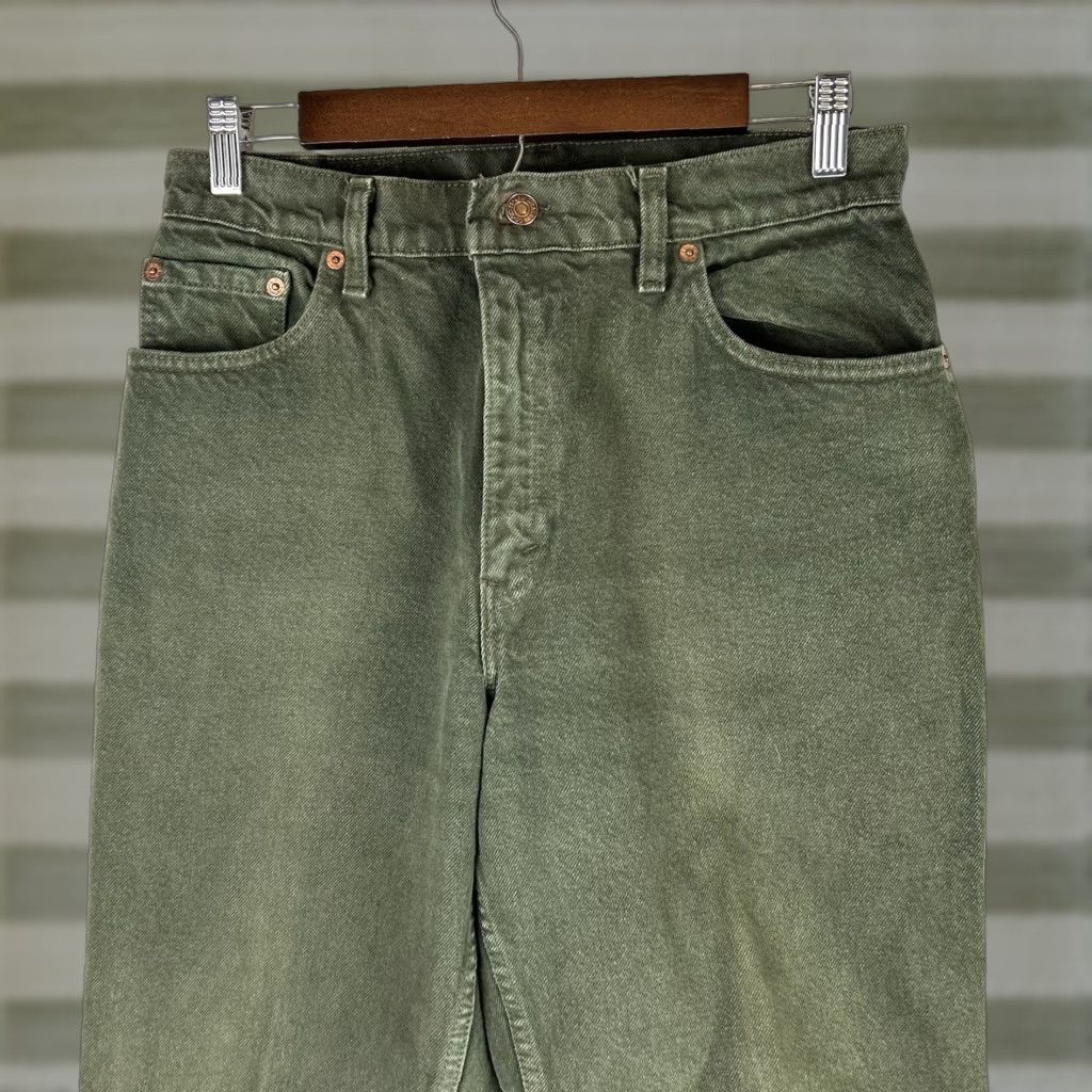 Levi's VTG Levi's 551 Relaxed Tapered Leg Denim Jeans Green MADE IN USA Womens 12 Med Jeans 90s Retro USA Mom Size 34" / US 12 / IT 48 - 1 Thumbnail