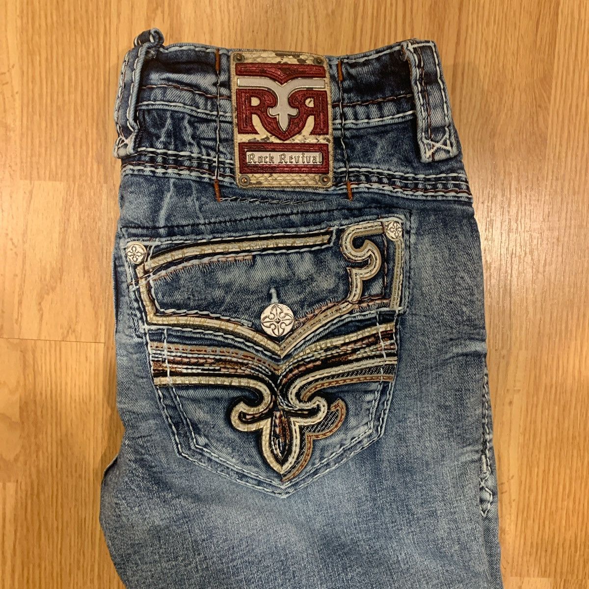 Rock Revival Rock Revival Jeroni Slim Straight Jeans Size US 36 / EU 52 - 1 Thumbnail