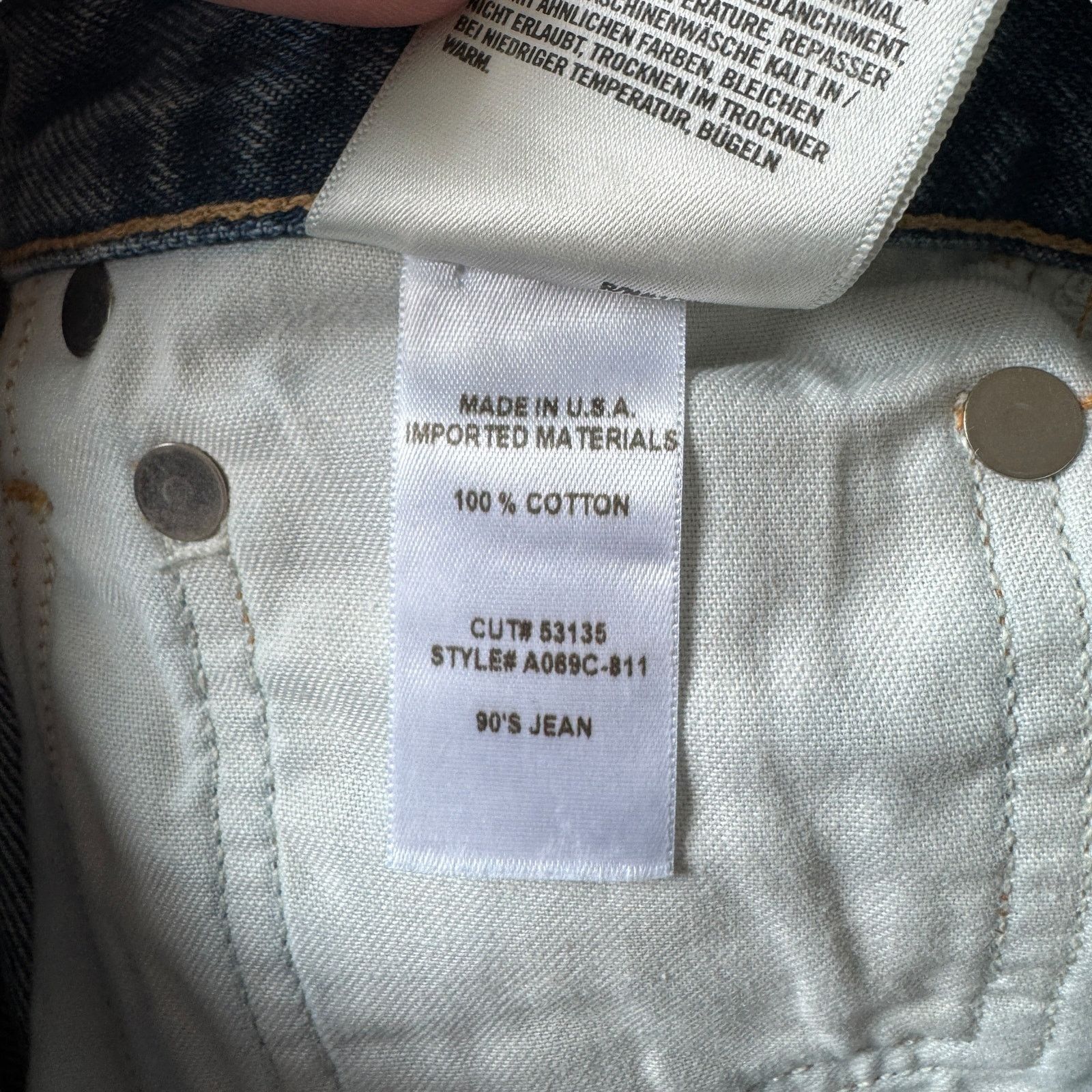 Agolde AGOLDE 90s Mid Rise Loose Fit Jeans Fall Out Distressed Size 24" / US 00 / IT 34 - 10 Thumbnail