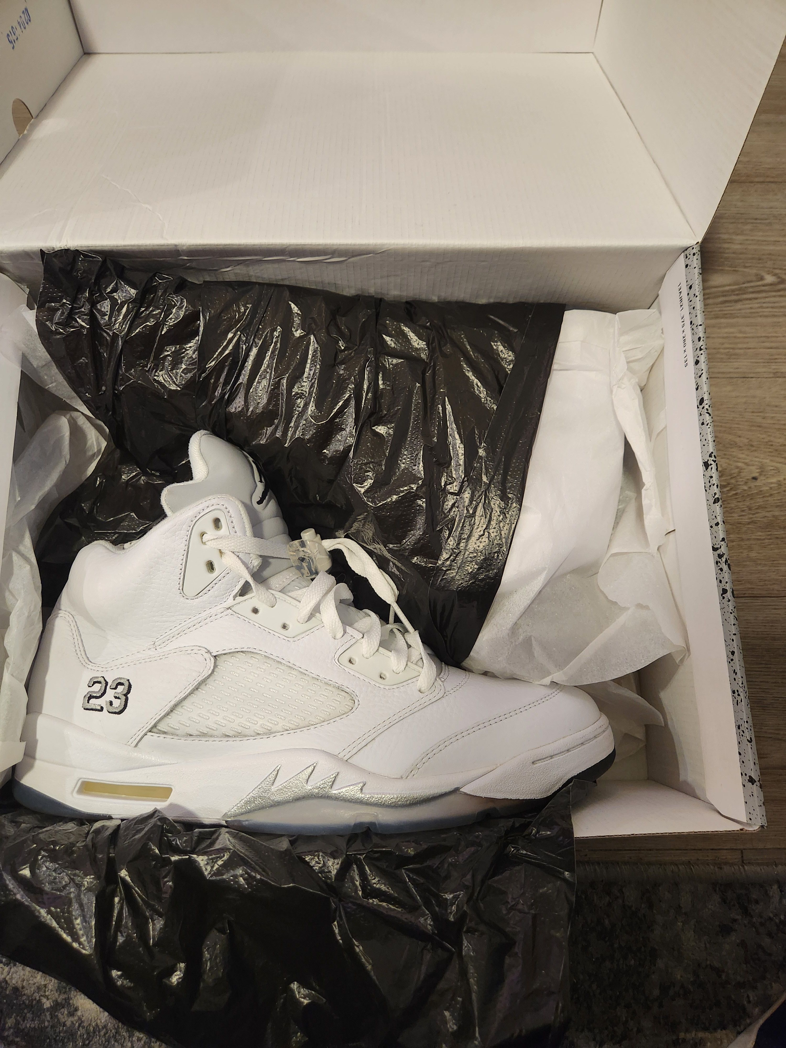 Jordan Brand Jordan 5 white metallic Size US 12.5 / EU 45-46 - 6 Thumbnail