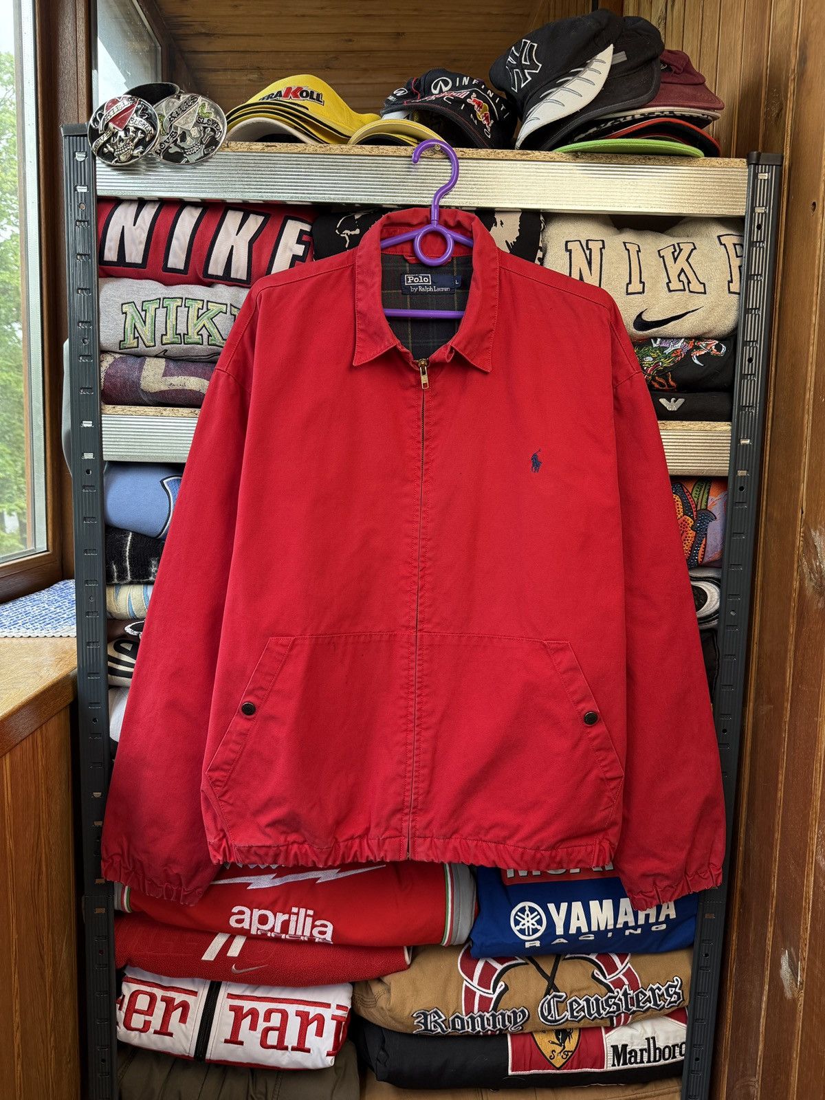 Polo Ralph Lauren × Vintage Vintage Polo Ralph Lauren Red Jacket 90’s Large Size US L / EU 52-54 / 3 - 1 Thumbnail