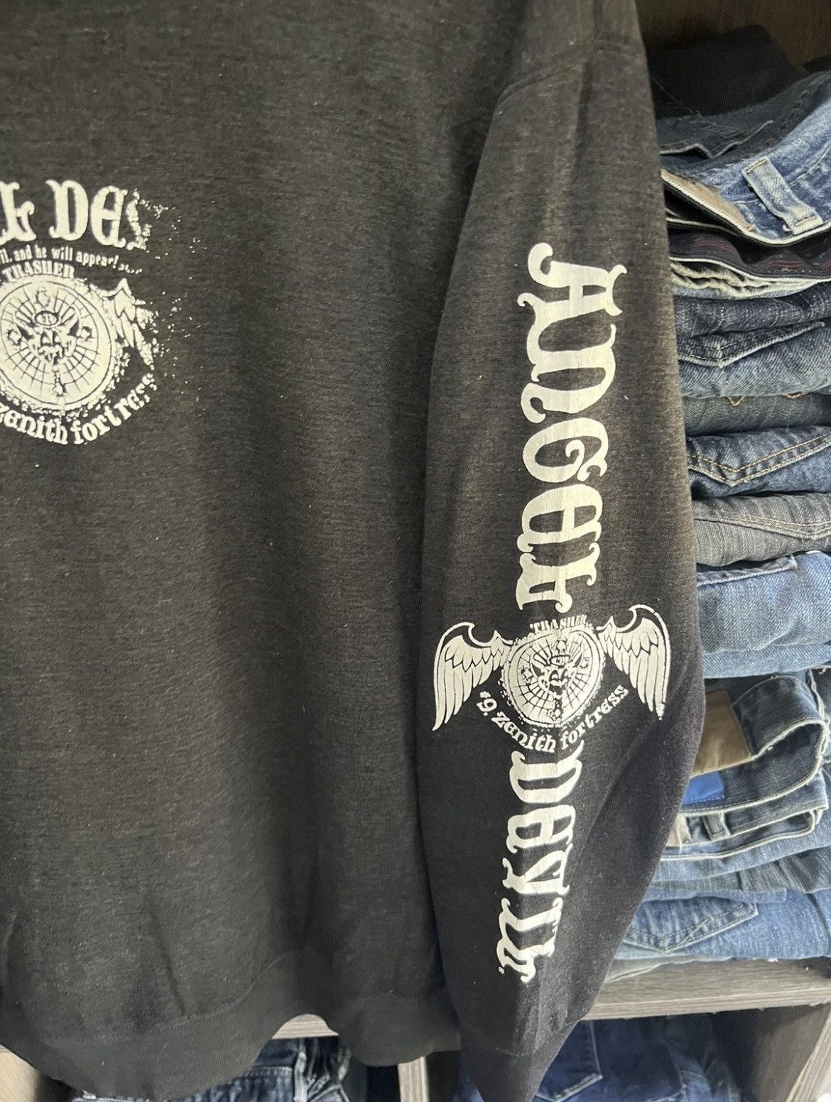 Japanese Brand 🔥Vintage Angel Devil 9 Zenith Fortress Crewneck Sweatshirt Size US L / EU 52-54 / 3 - 8 Thumbnail
