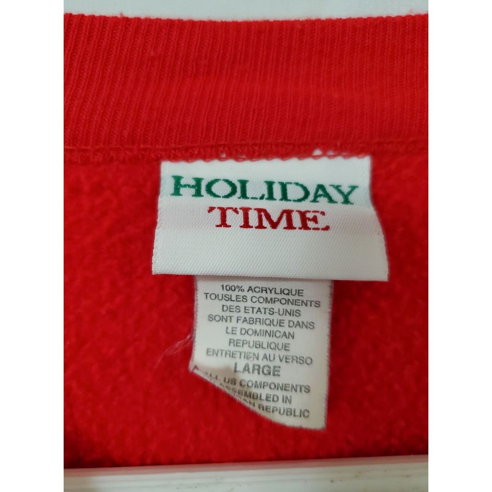 Vintage VINTAGE Holiday Time Christmas Sweater Red Large Acrylic Santa Bears Crew Neck Pullover Knitted Knit Winter Christmas Women Size L / US 10 / IT 46 - 4 Thumbnail