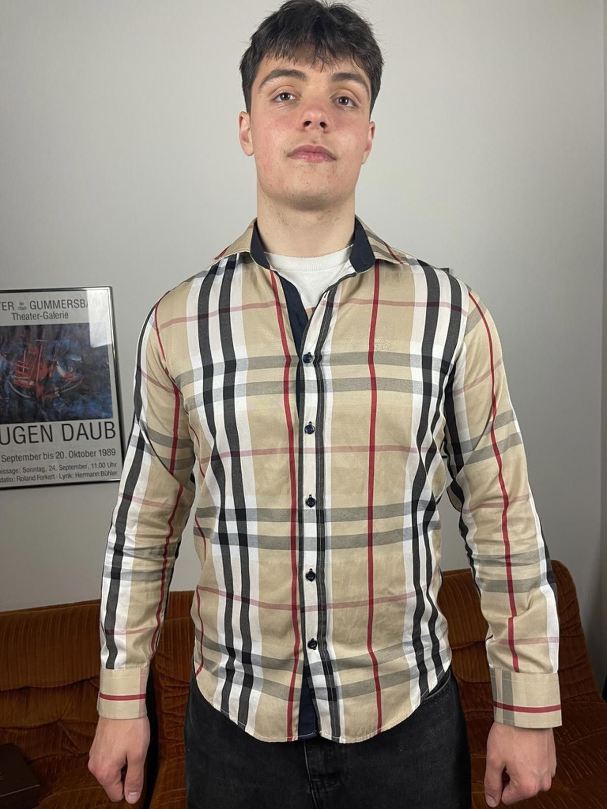 Burberry Burberry - Classic Check Long Sleeve Shirt Medium Size US M / EU 48-50 / 2 - 2 Thumbnail