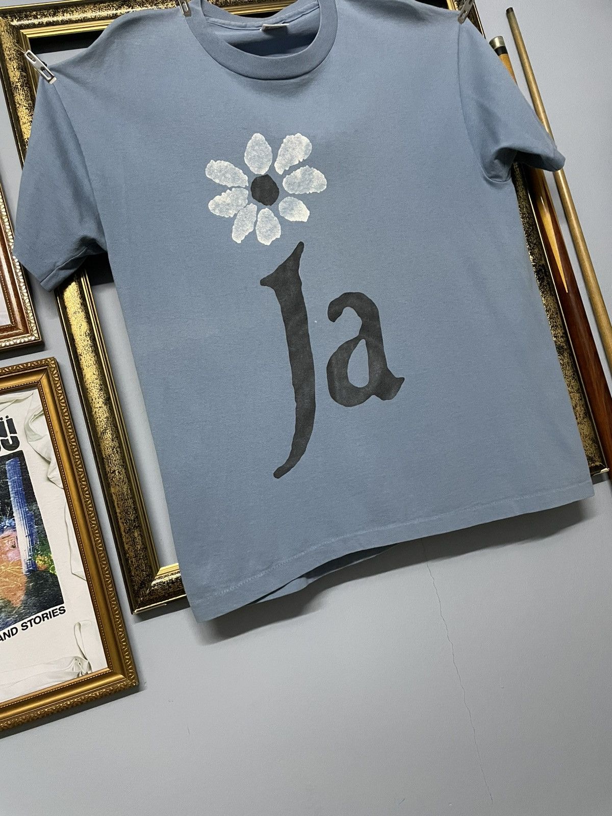 Vintage Vintage 1992 James Laid Art Flower Single Stitch Faded Tee Size US XL / EU 56 / 4 - 5 Thumbnail