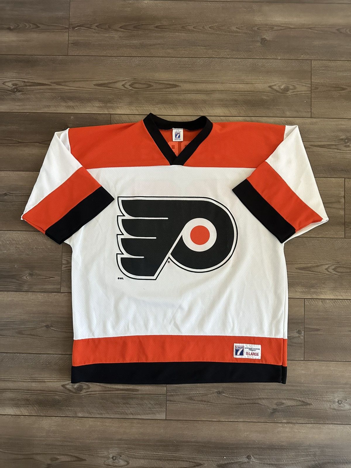 Vintage 1990s Logo Philadelphia Flyers NHL Lindros Jersey