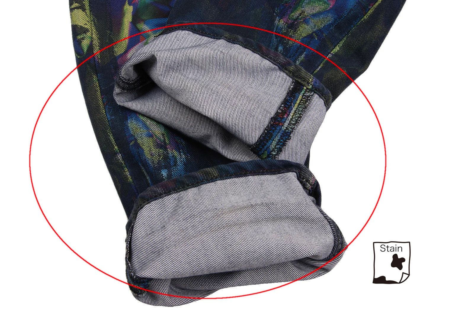 Issey Miyake Kaleidoscope Jacquard Washed Denim Pants in Blue Multi Size US 30 / EU 46 - 12 Thumbnail