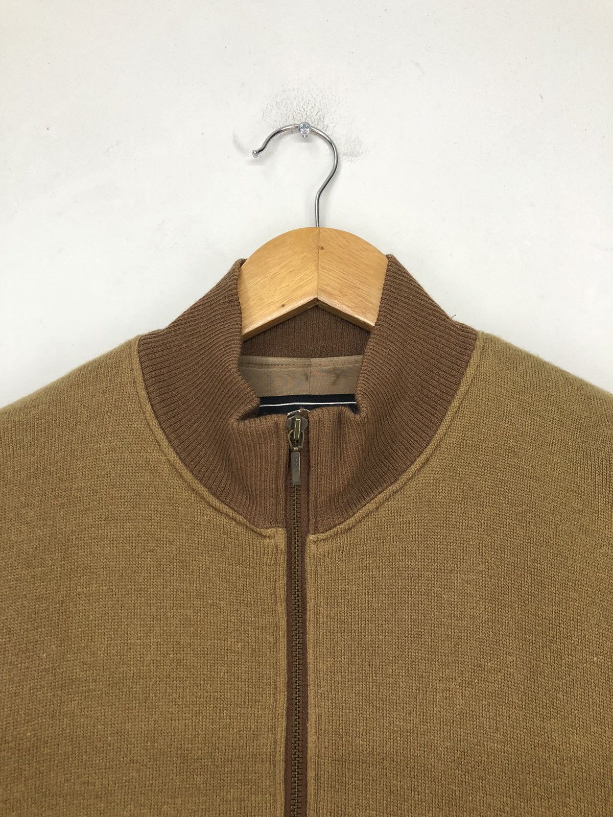 Trussardi Vintage Trussardi Sport Golf Distressed Wool Bomber Jacket Size US M / EU 48-50 / 2 - 8 Thumbnail