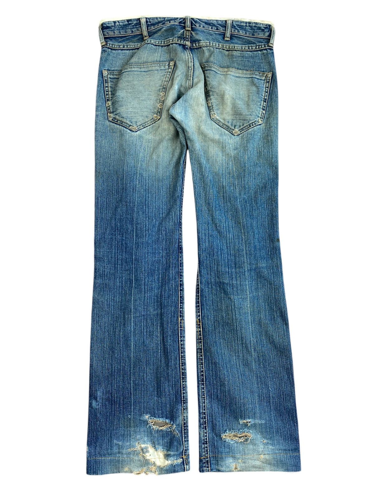 Japanese Brand Cosmic Wonder Jeans Distressed Mudwash Regular Fit Denim Size US 32 / EU 48 - 19 Thumbnail