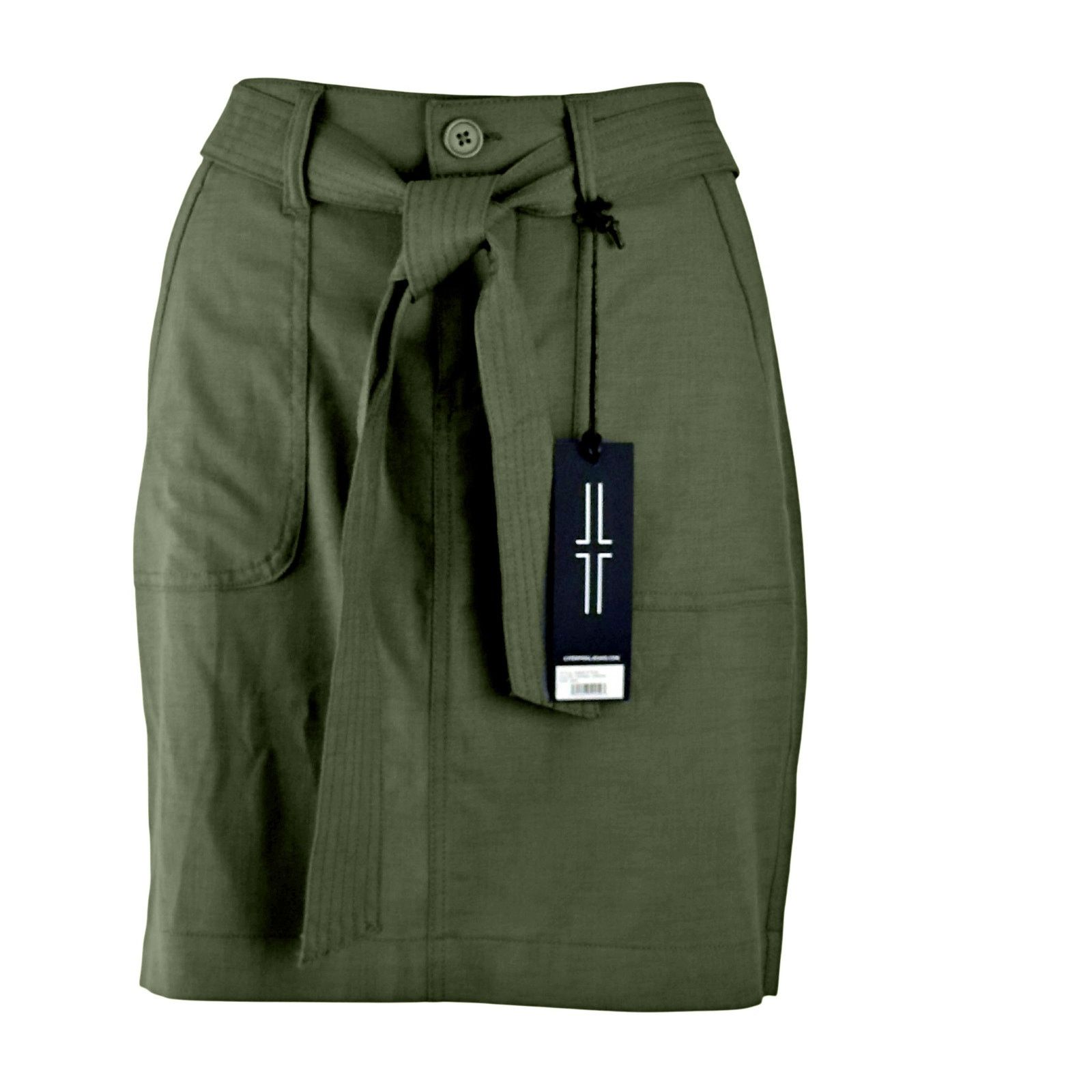 Other NWT Liverpool Lorena Tie Front Cargo Skirt Fennel Green Size 28" / US 6 / IT 42 - 1 Thumbnail