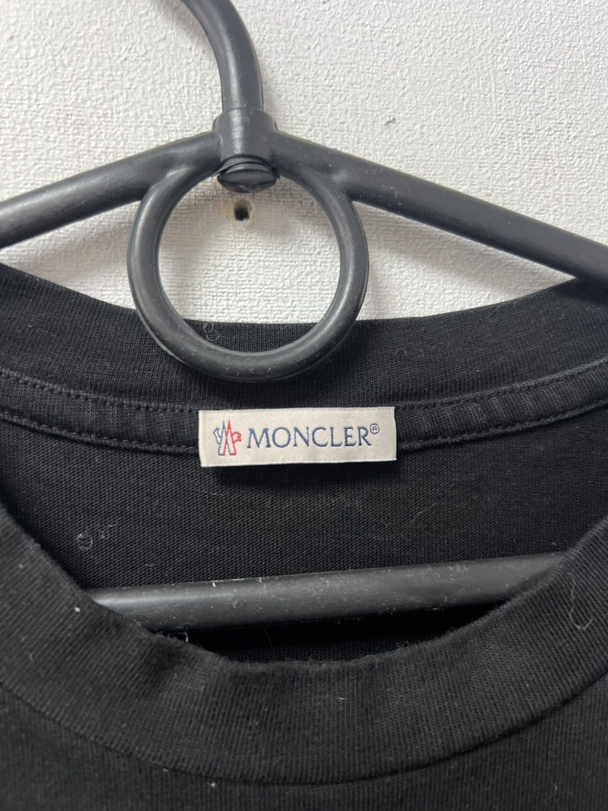 Moncler T-Shirt Moncler big logo black Size US S / EU 44-46 / 1 - 7 Thumbnail