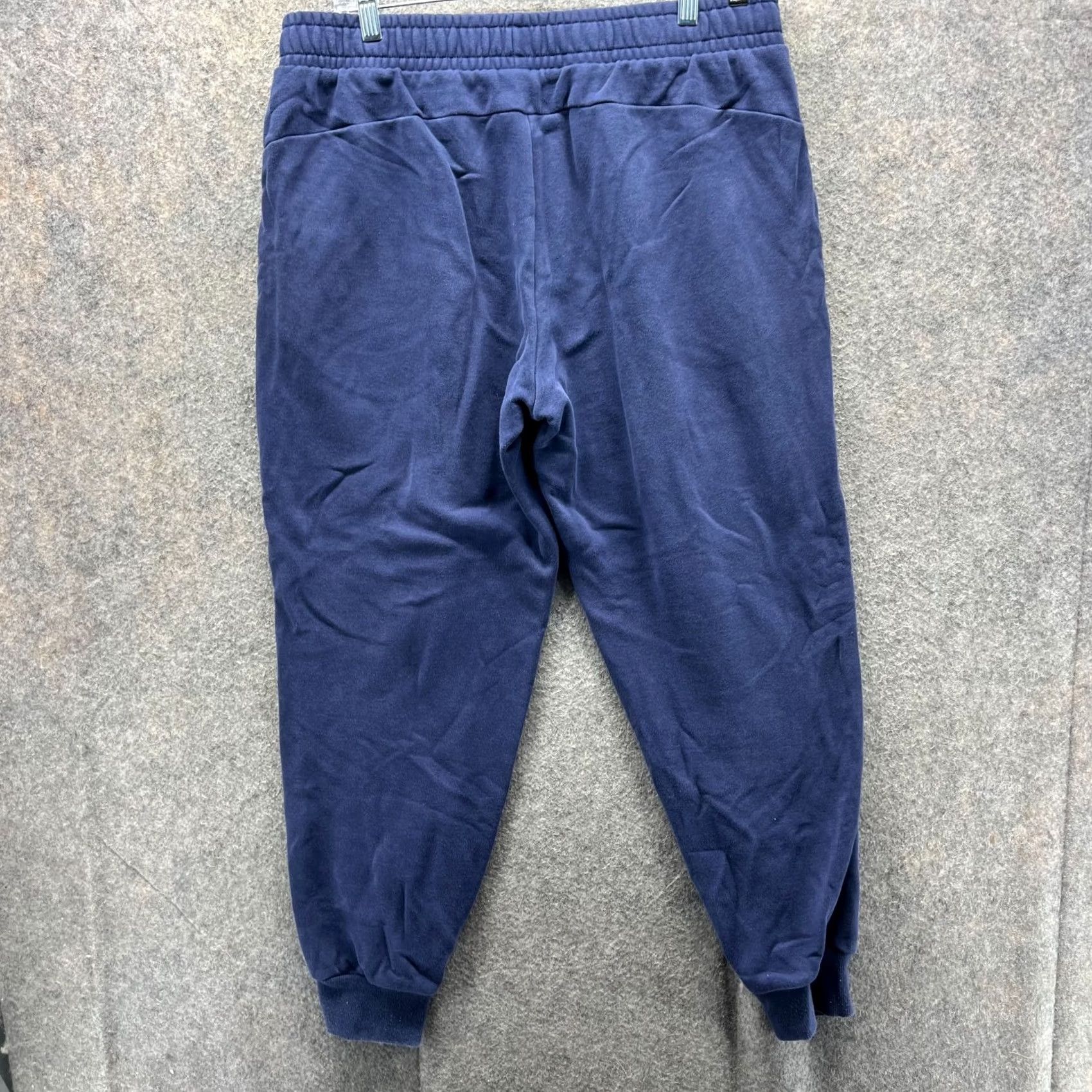 Puma Puma Jogger Mens XL Blue Navy Fleece Sweatpants Athletic Tapered Drawstring Pockets Size US 36 / EU 52 - 2 Thumbnail