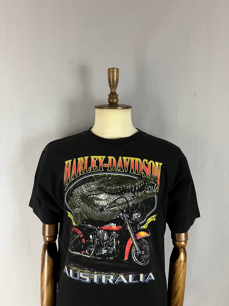 Harley Davidson Harley Davidson Tee T Shirt Vintage Australia 1990s Size US XL / EU 56 / 4 - 3 Thumbnail