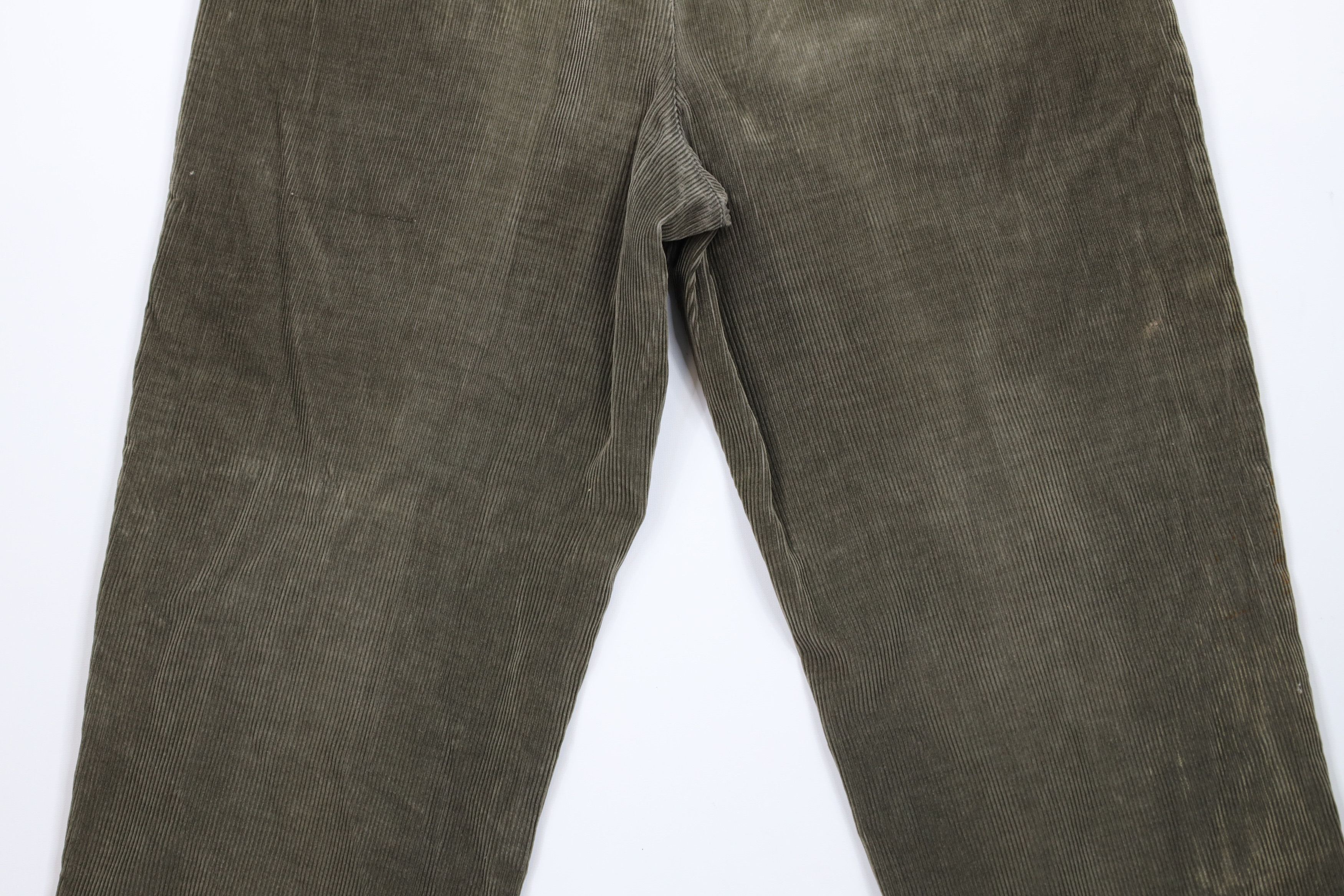 Tommy Hilfiger × Vintage Vintage 90s Tommy Hilfiger Wide Leg Corduroy Pants Green Size US 32 / EU 48 - 13 Thumbnail