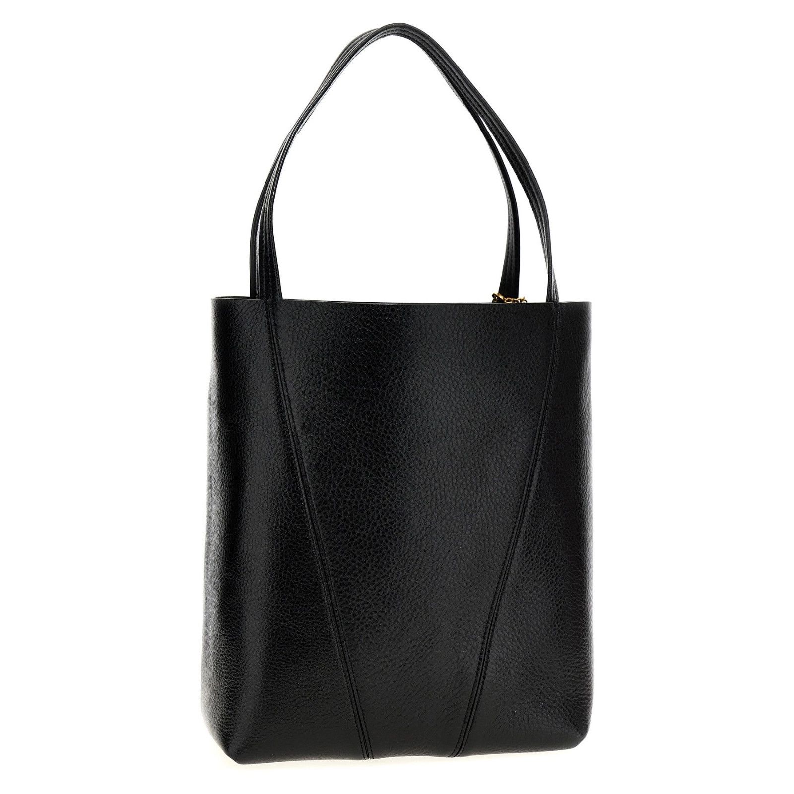 Chloe Chloe Medium Spin Black Shiny Leather Tote Bag New & Authent Size ONE SIZE - 2 Thumbnail