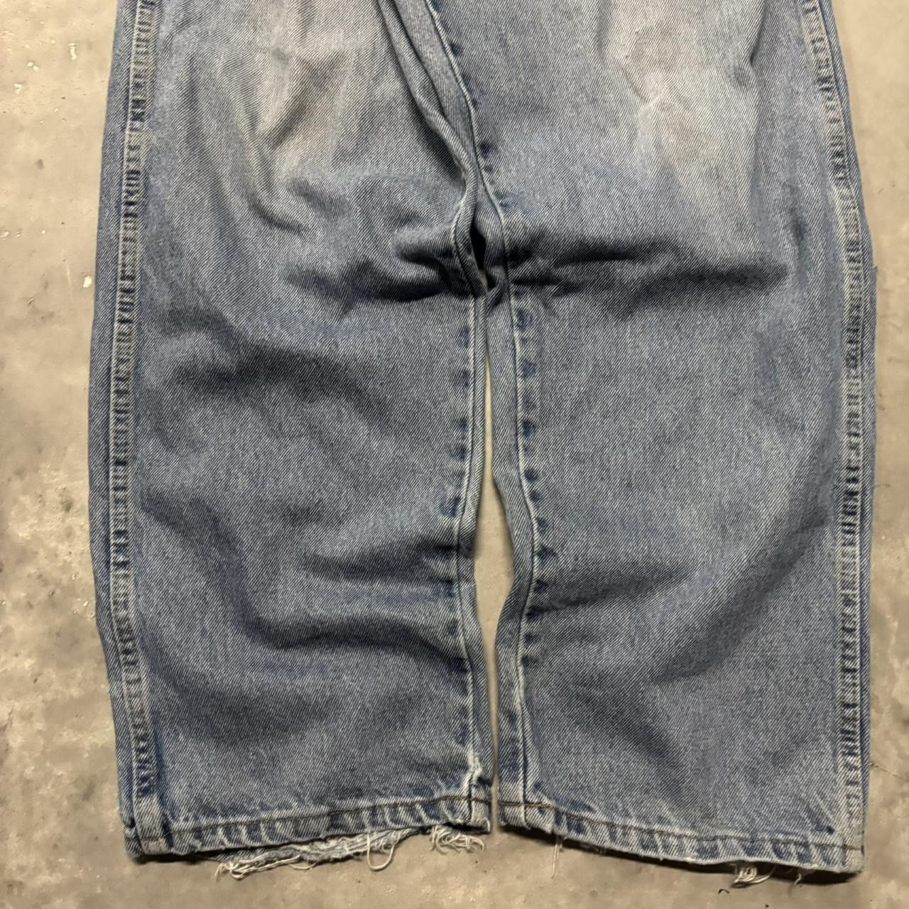 Japanese Brand × Vintage Crazy Vintage Y2K/2000s Grunge Medium Wash Distressed Denim Jeans! Size US 36 / EU 52 - 6 Thumbnail