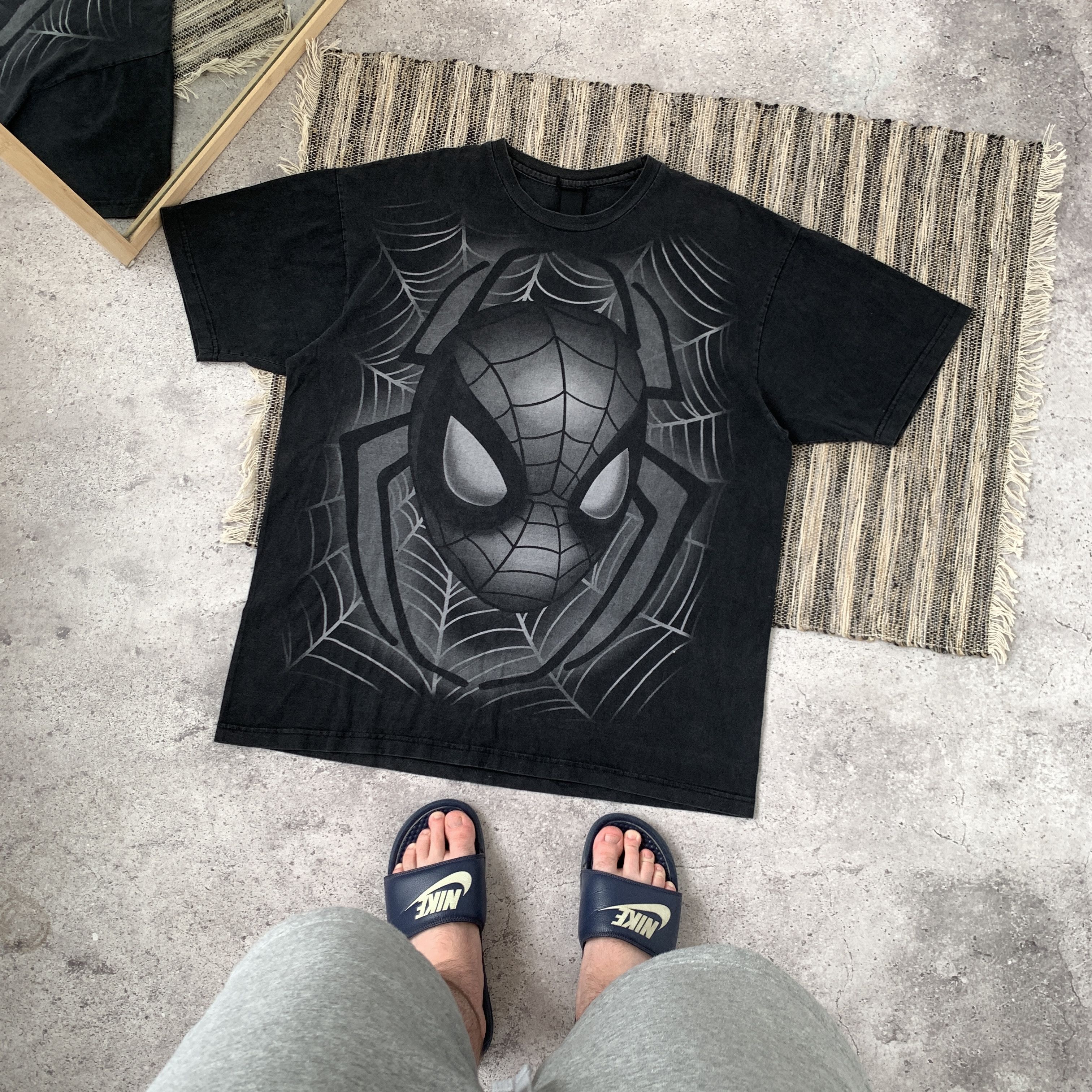 Marvel Comics Vintage Spider Man 90s Graphic Black Rare Marvel Tee Shirt Size US XL / EU 56 / 4 - 1 Thumbnail