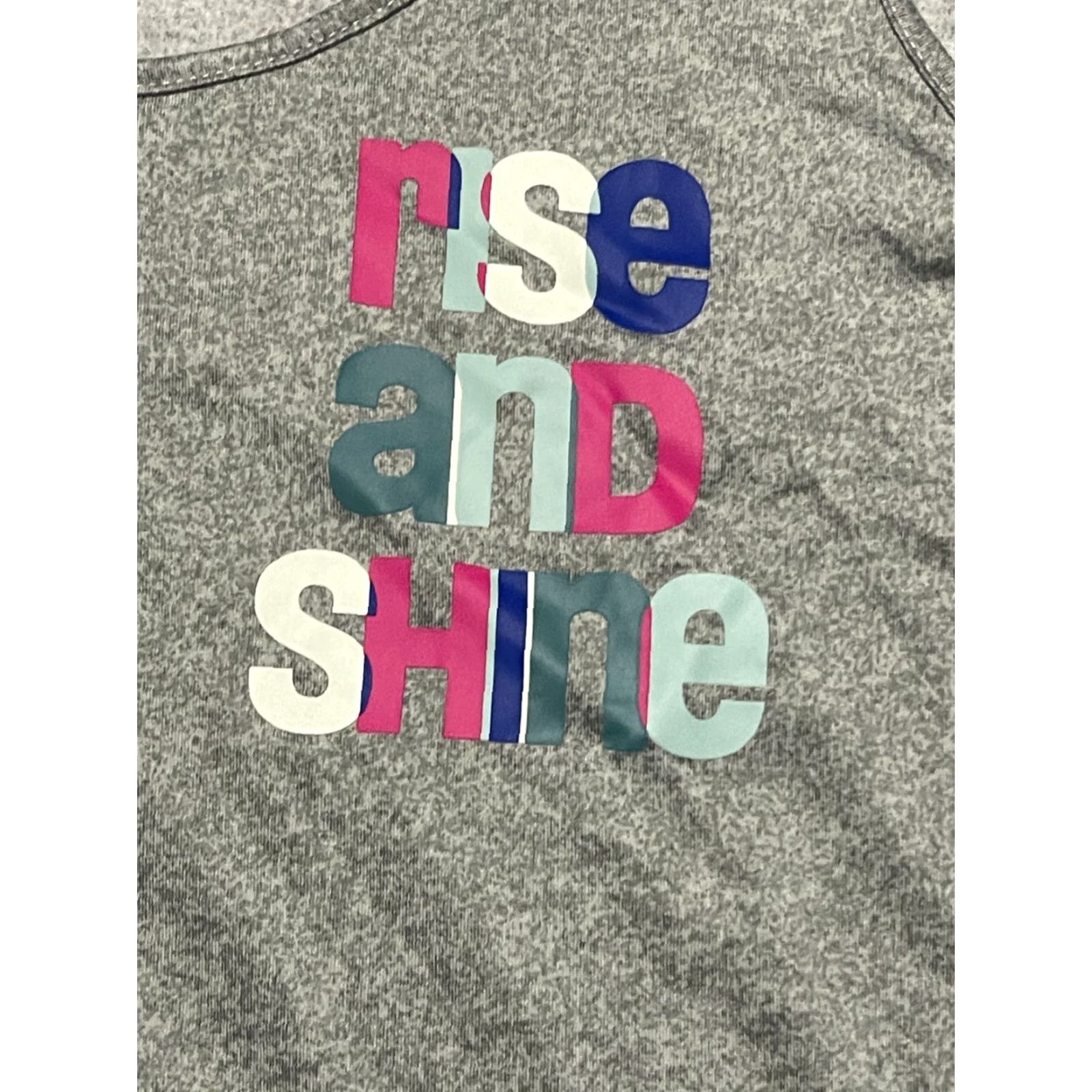 Vintage JOYSPUN Tank Women 2X Gray Rise and Shine NWT Tank Size XXL / US 16-18 / IT 52-54 - 3 Thumbnail