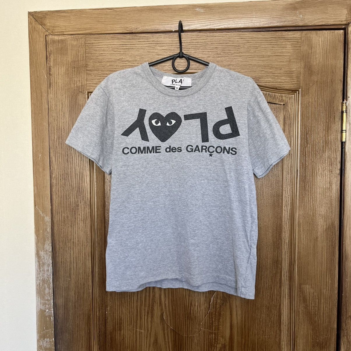 Comme des Garcons 2000ss CDG Shirt Silver Scale logo t shirt | Grailed