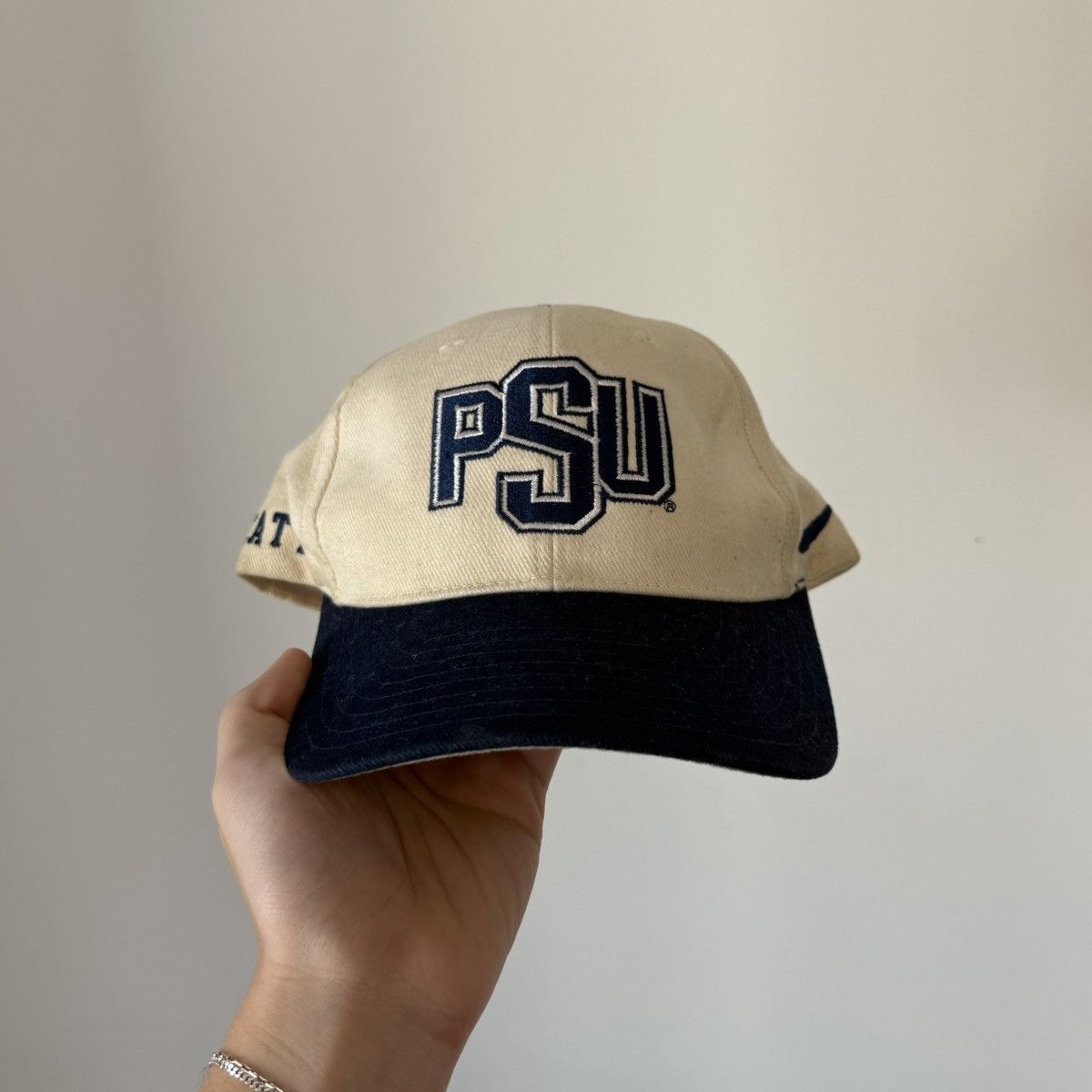 Nike Vtg 1990s Nike Penn State Snapback Hat Nittany Lions PSU Size ONE SIZE - 1 Thumbnail