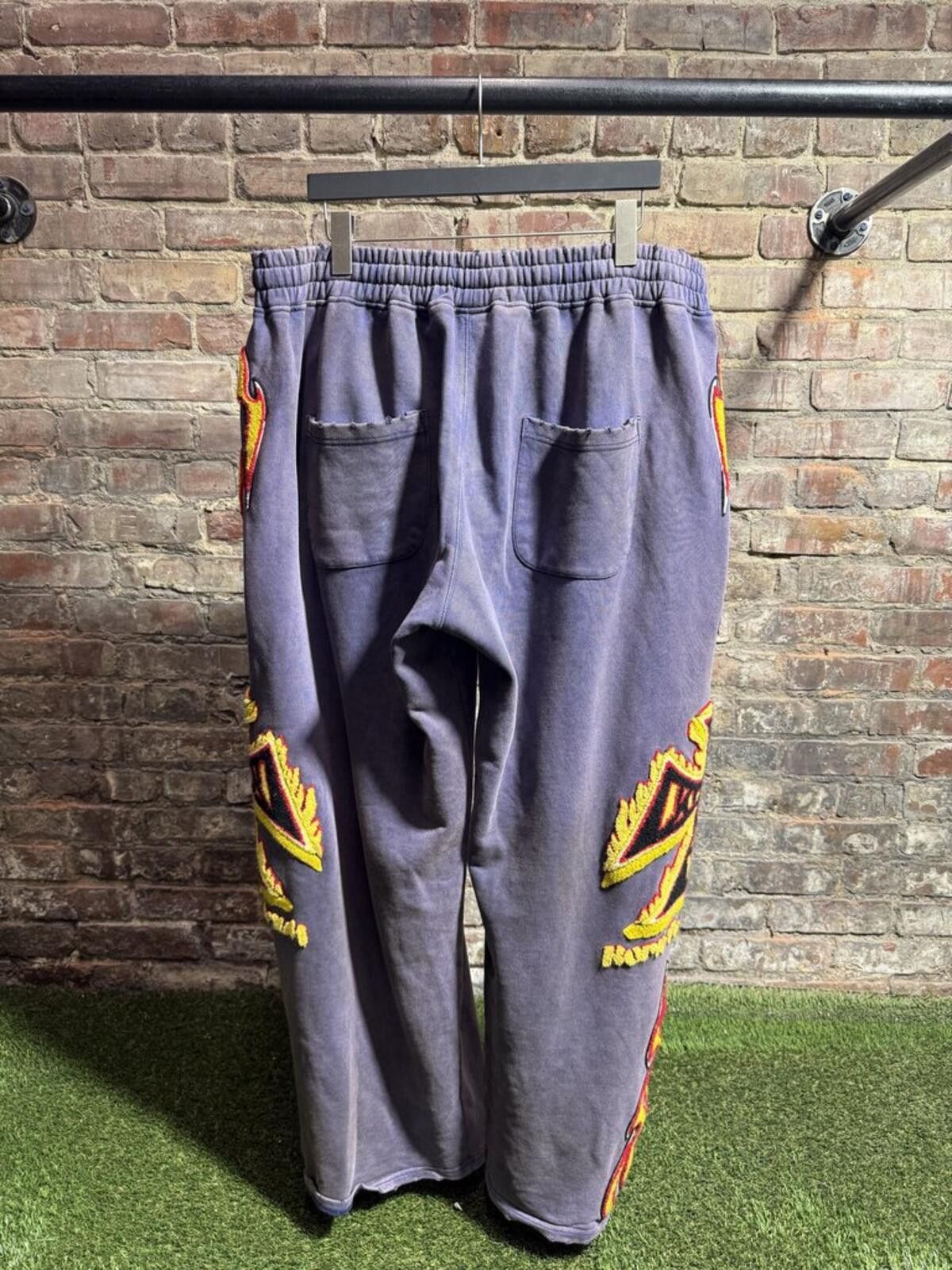 Jordan Brand Vale State Purple Jersey Flame SweatpantsSz. L Size ONE SIZE - 2 Thumbnail