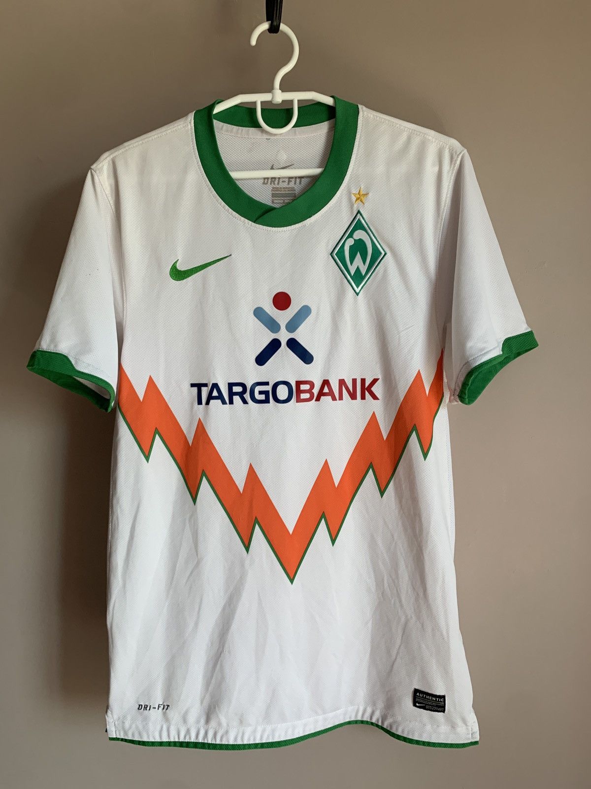 Nike Werder Bremen Away Football Shirt Nike Soccer Jersey Size S Size US S / EU 44-46 / 1 - 1 Thumbnail