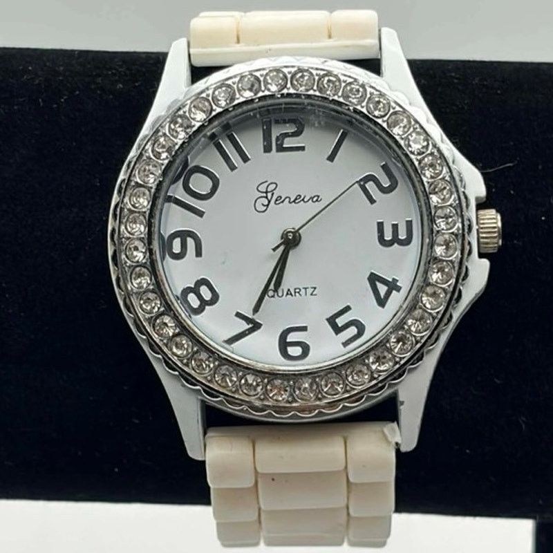 Geneva White Geneva Men’s Watch Size ONE SIZE - 1 Thumbnail