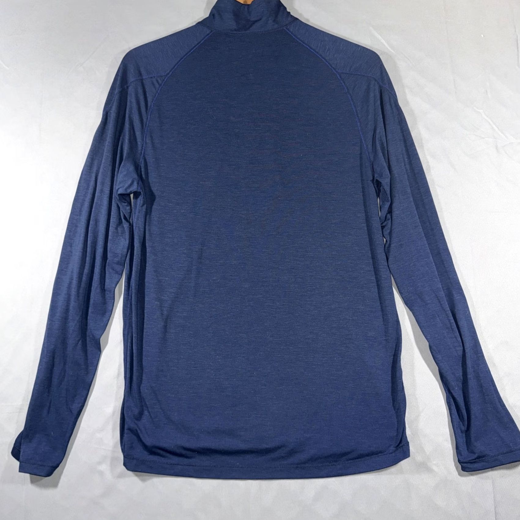 Vintage Paradox Merino Blend Pullover Mens M Blue 1/4 Zip Long Sleeve Base Layer Activewear Hiking Running Gym Training Walking Size US M / EU 48-50 / 2 - 2 Thumbnail
