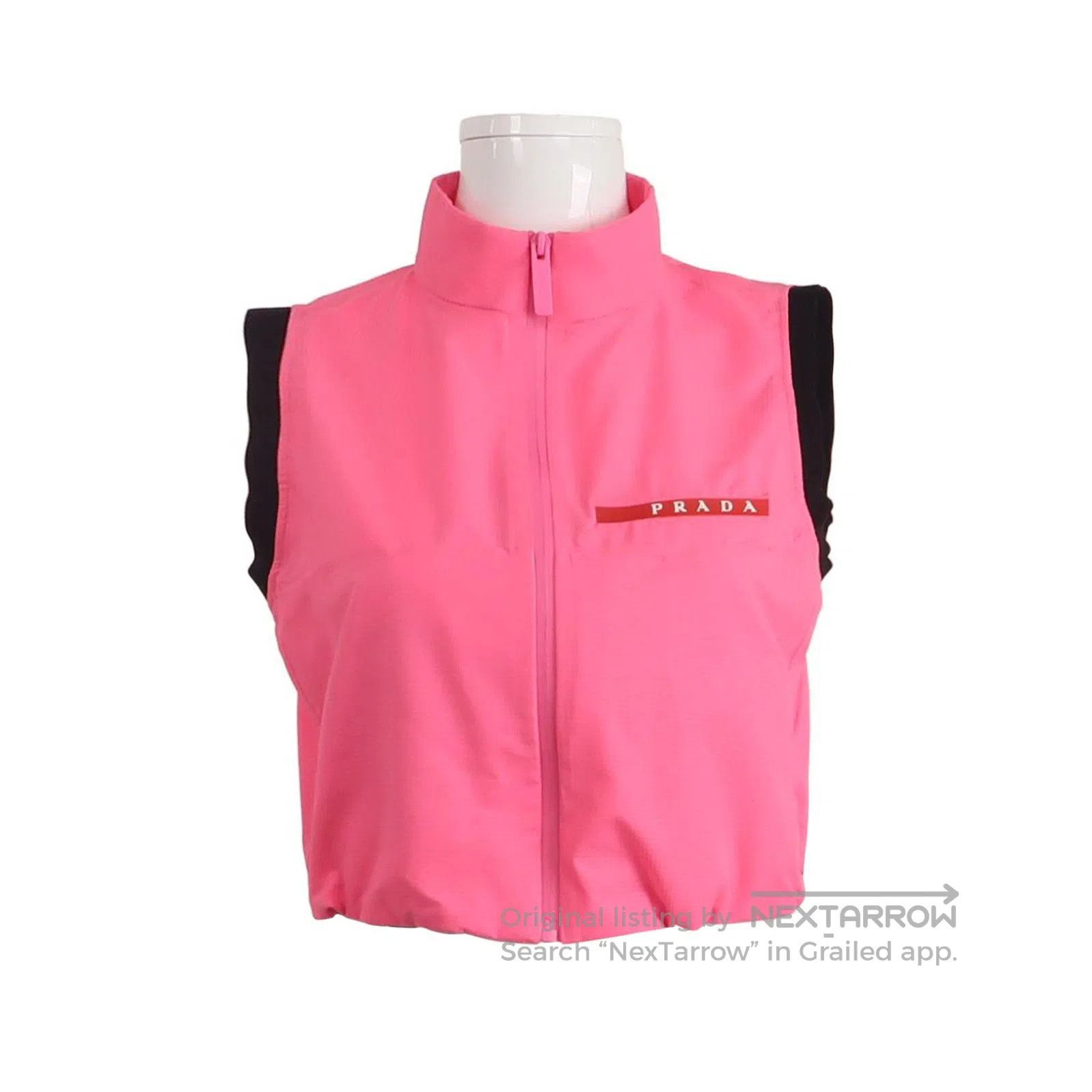 Prada Prada Colorblock Letter Logo Vest in Pink . Size M / US 6-8 / IT 42-44 - 1 Thumbnail