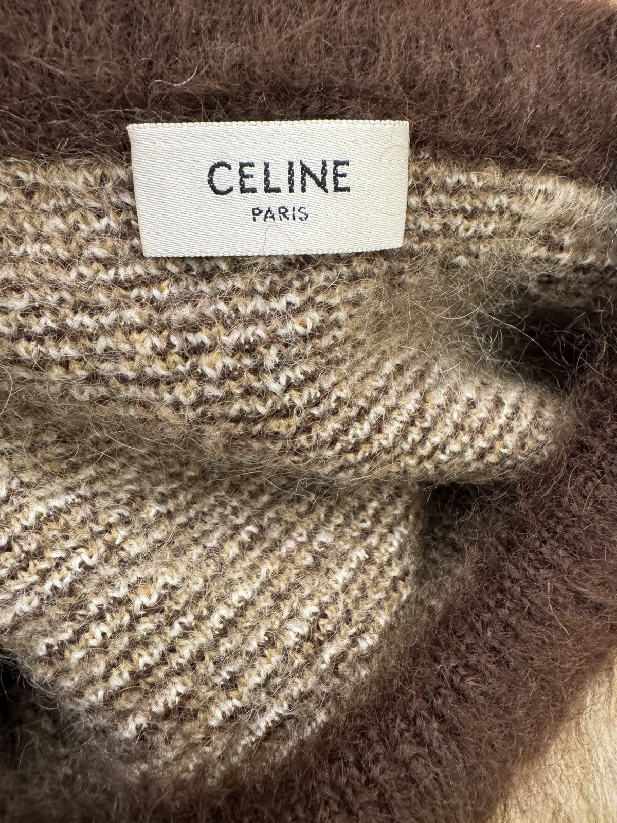 Celine Celine cropped mohair sweater Size US S / EU 44-46 / 1 - 6 Thumbnail