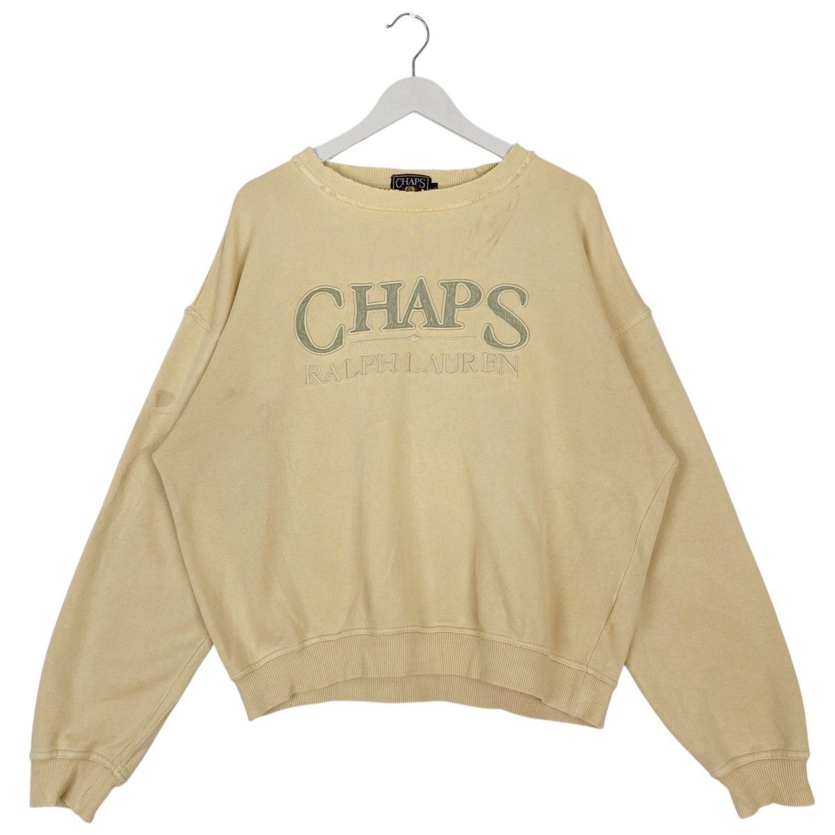 Other Vintage Chaps Ralph Lauren Embroidered Beige Pullover Size L Size US L / EU 52-54 / 3 - 1 Thumbnail