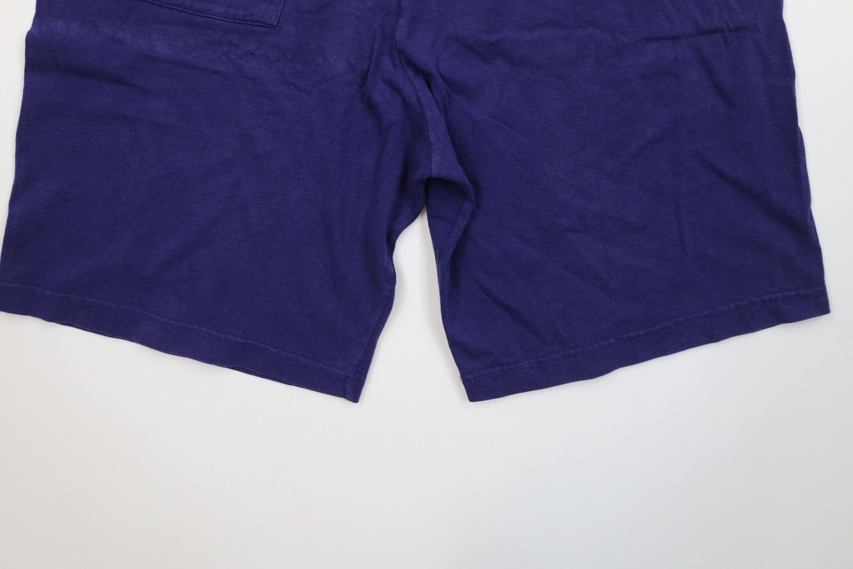 Vintage Vintage 90s Streetwear Above Knee Dad Shorts Blue Cotton Size US 34 / EU 50 - 11 Thumbnail