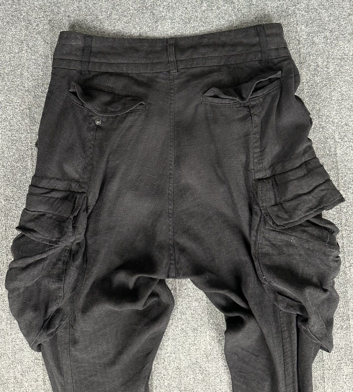 Julius Julius - Linen Gas Mask Multi Pocket Cargo - Gray/Black Size US 30 / EU 46 - 9 Thumbnail