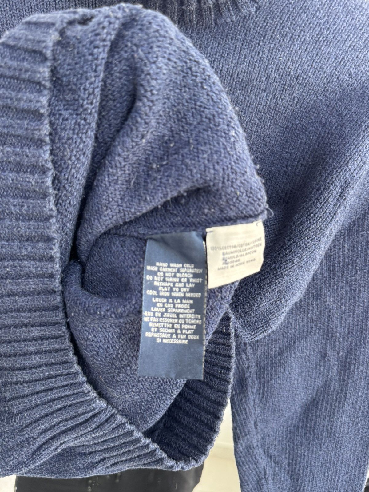 Polo Ralph Lauren Vintage Polo Ralph Lauren Sweater Cotton RL Rare Blue Mens L Size US L / EU 52-54 / 3 - 14 Thumbnail