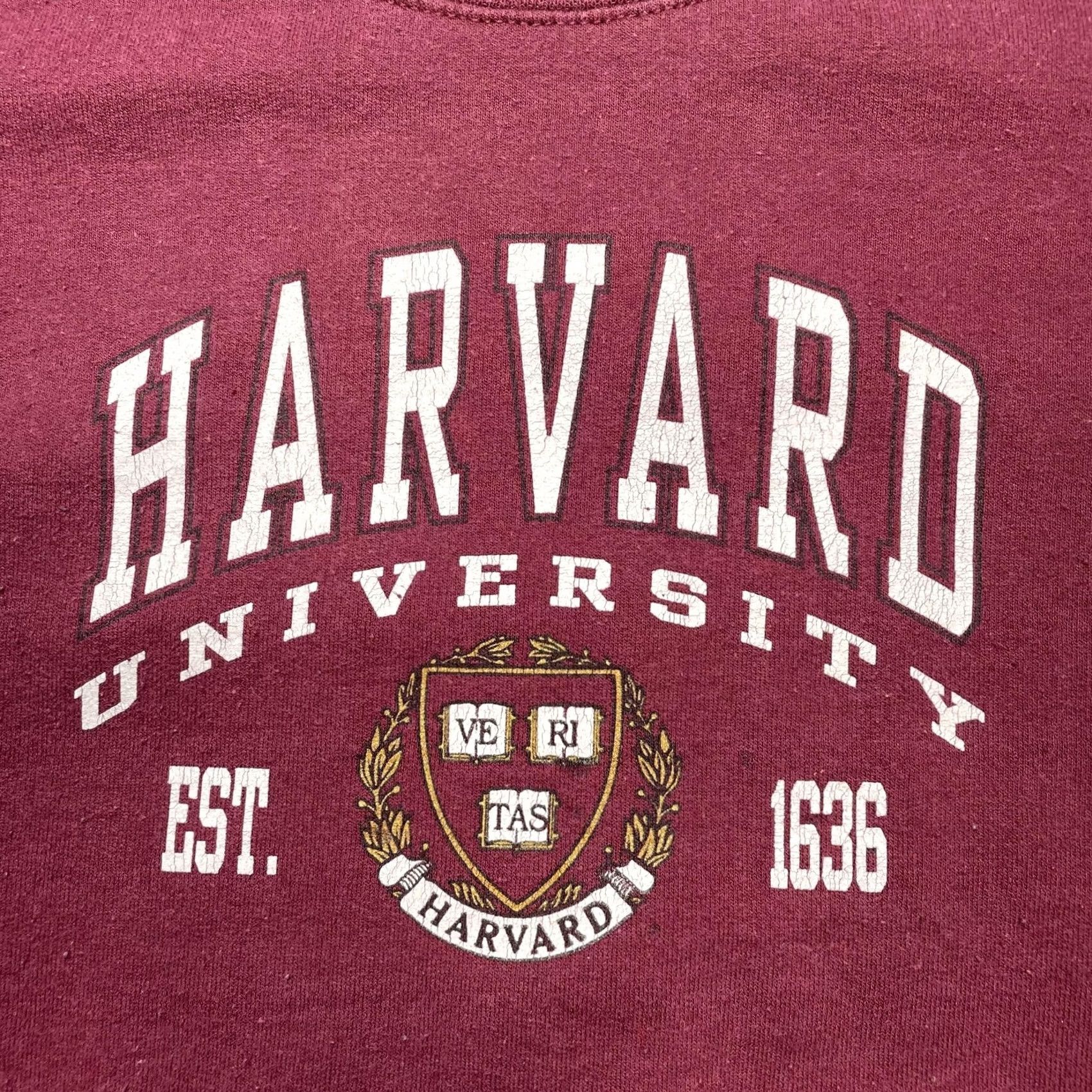 Gildan Harvard University Sweatshirt Mens Medium Red Crest Logo Fleece Gildan Heavy Blend Pullover Crew Neck Long Sleeve Size US M / EU 48-50 / 2 - 2 Thumbnail