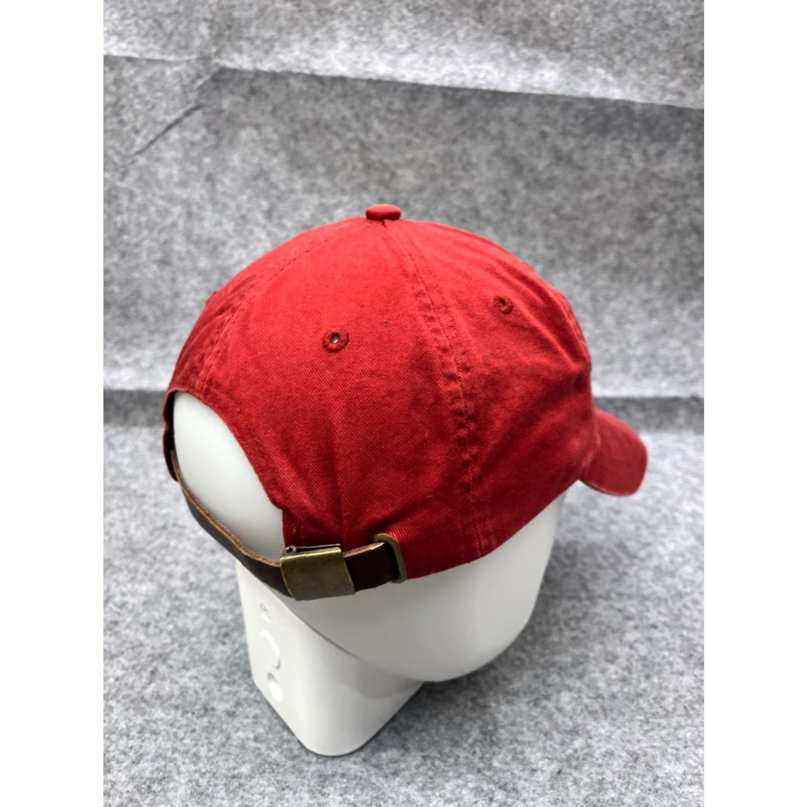 Vintage VINTAGE Brigham Young University Hat Cap Strap Back Adult One Size Red 100% Cotton Baseball Cap Mens Size ONE SIZE - 7 Thumbnail