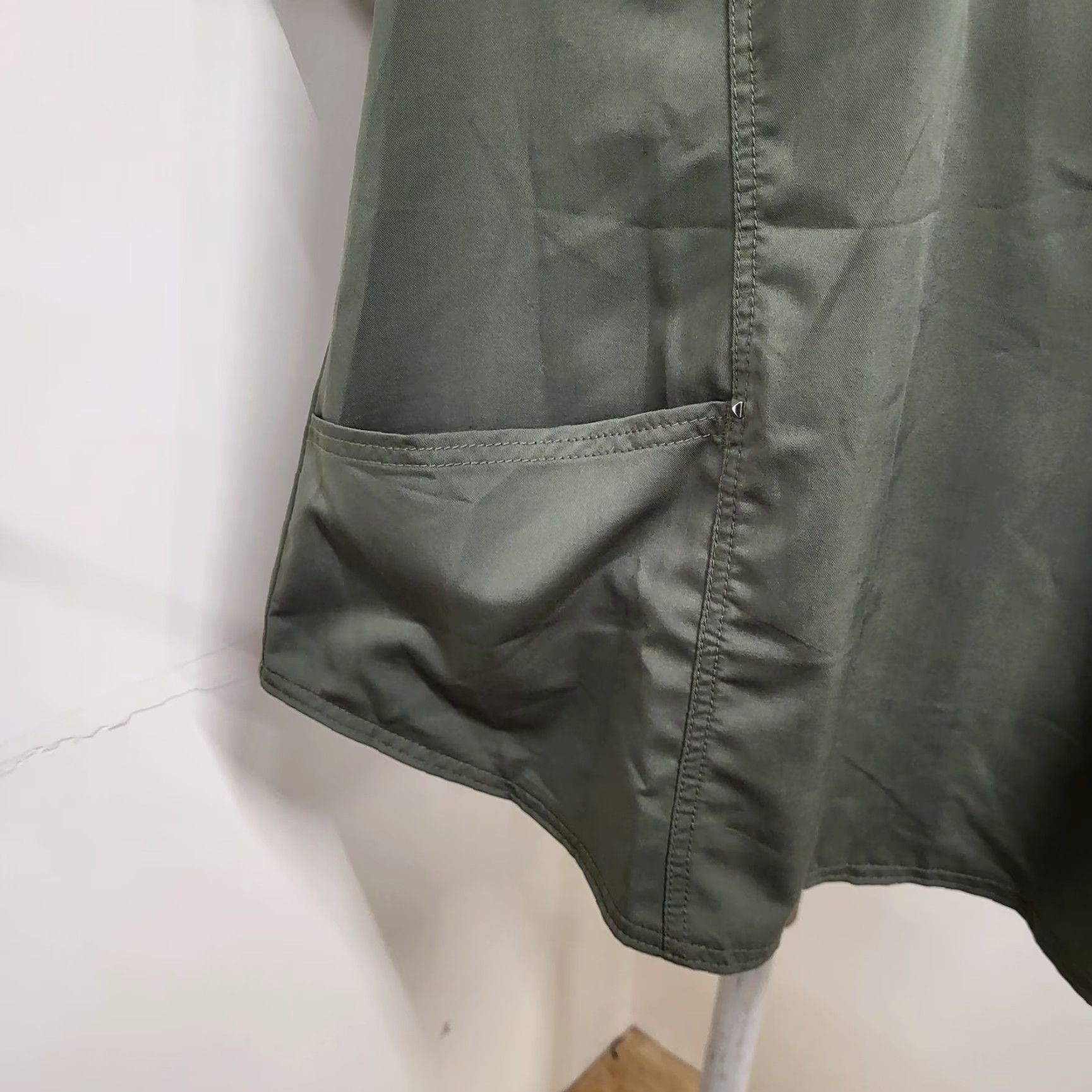 Vintage NWT Scrubstar Ultimate Scrubwear Mock Wrap Top Women's Size 3X Golden Moss Scrubwear Solid Polyester Rayon Spandex Size XXL / US 16-18 / IT 52-54 - 5 Thumbnail