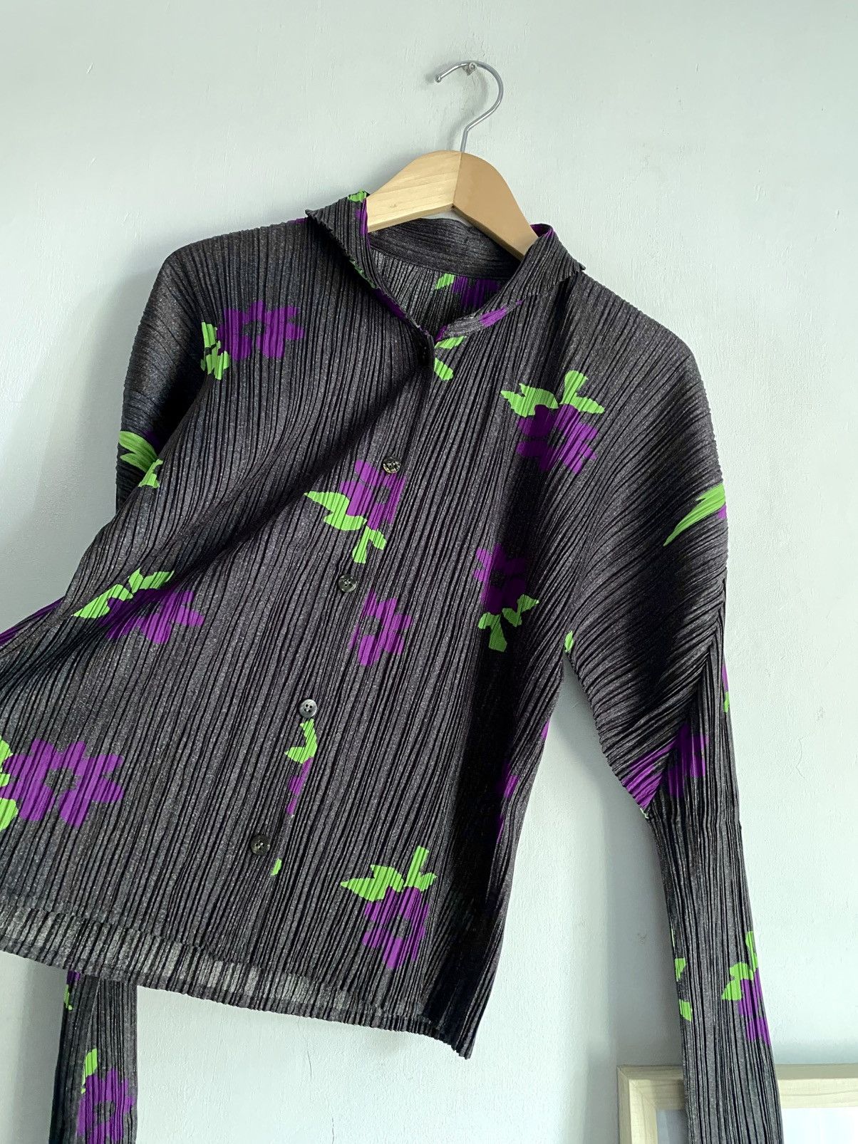 Pleats Please Issey Miyake Pleats Please Pleated Issey Miyake L/S Shirt Cardigan Flower Size M / US 6-8 / IT 42-44 - 4 Thumbnail