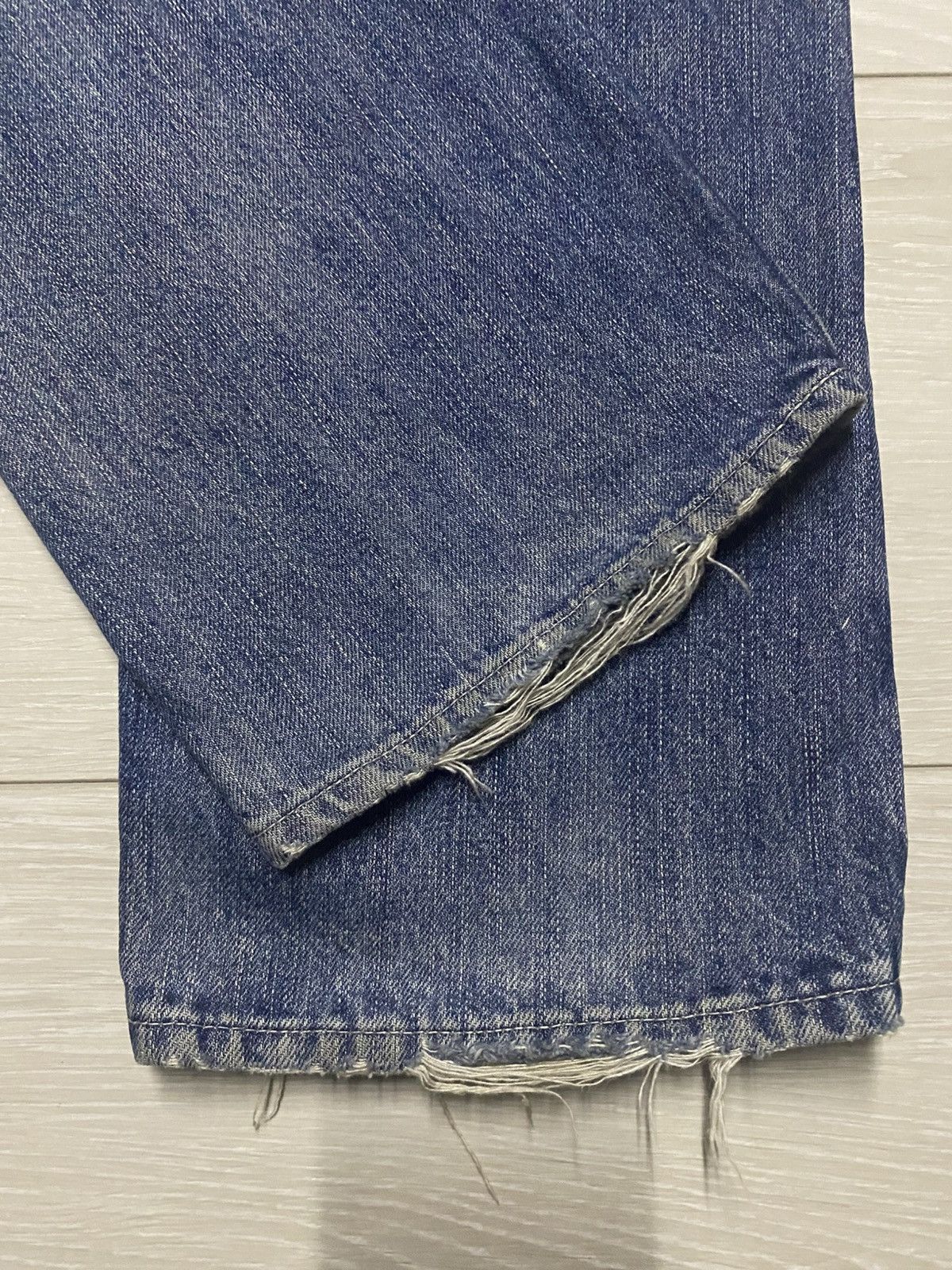 Vintage Vintage Japanese Brand Back Number Mud Wash Cropped jeans Size US 35 - 11 Thumbnail