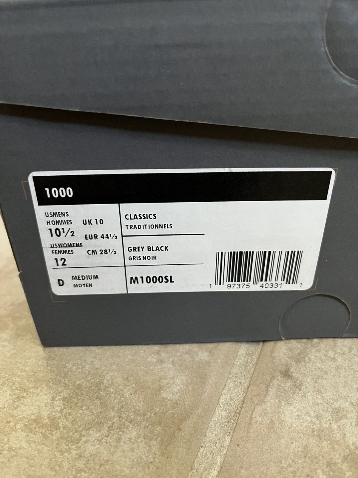 New Balance 1000 ‘SILVER METALLIC’ Size US 10.5 / EU 43-44 - 10 Thumbnail