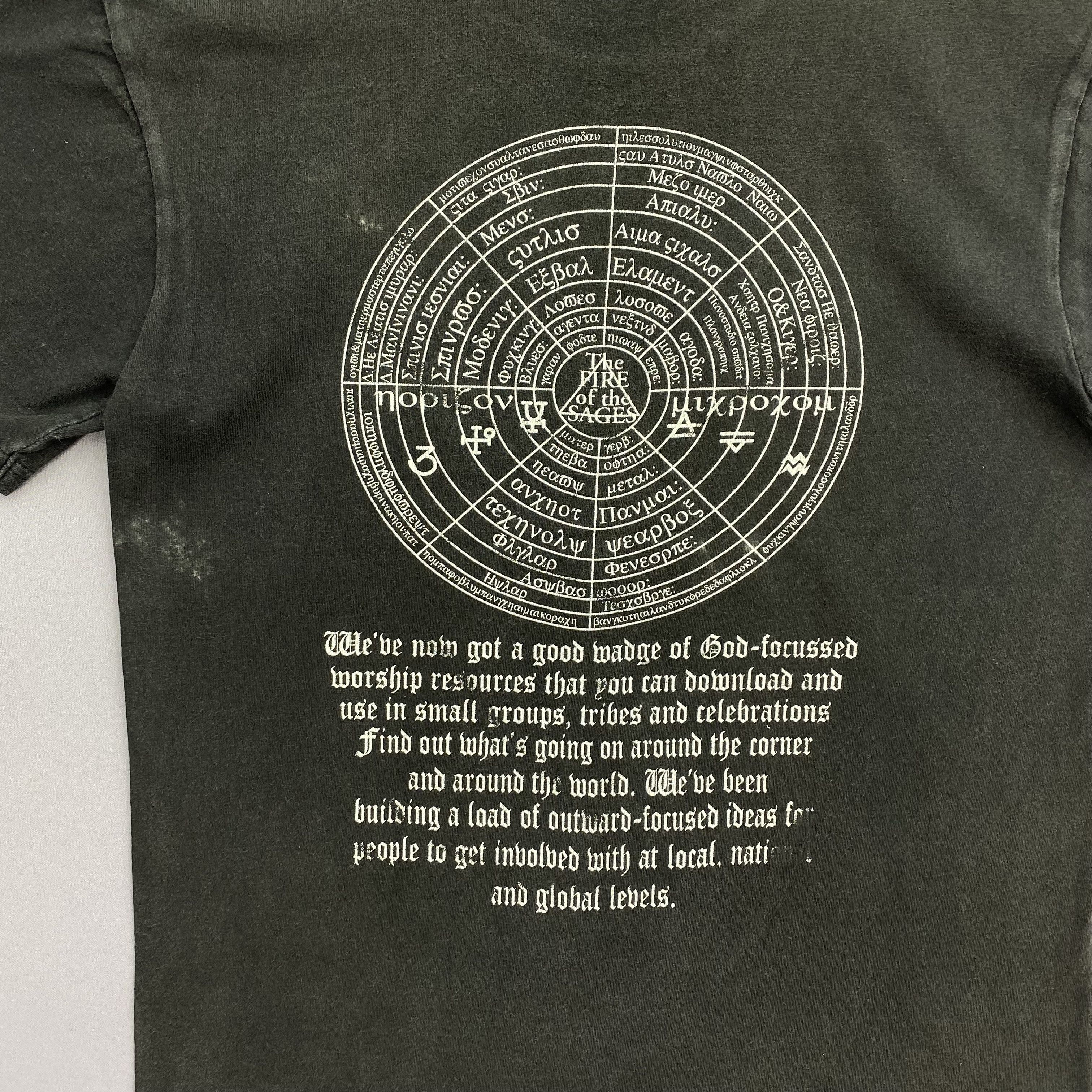 Japanese Brand Vintage 90s The Fire of the Sages T-Shirt Dragon Tee Size US S / EU 44-46 / 1 - 4 Thumbnail