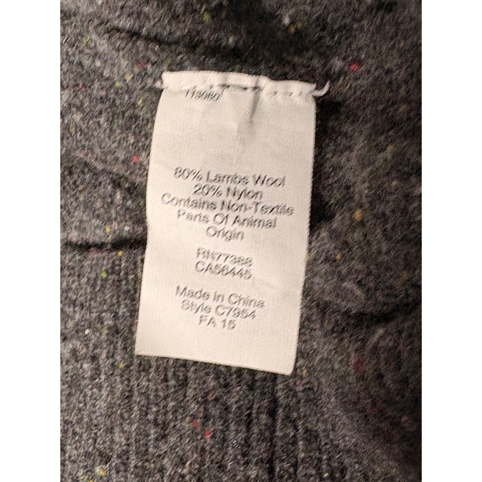 J.Crew J. Crew VTG Merino Pullover Wool Blend Dark Gray Sweater Size US S / EU 44-46 / 1 - 8 Thumbnail