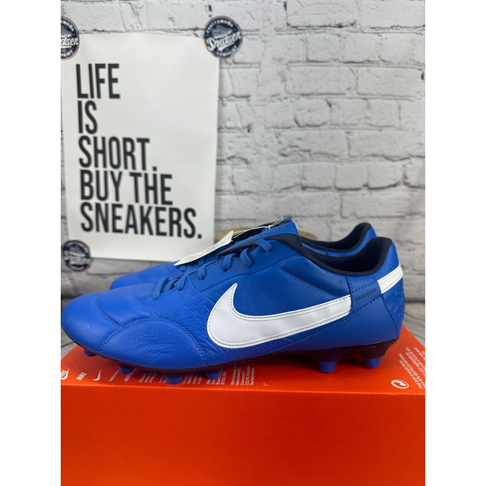 Nike Nike Premier 3 Firm Ground Soccer Cleats Womens 6 Blue Shoes Size US 6 / IT 36 - 3 Thumbnail