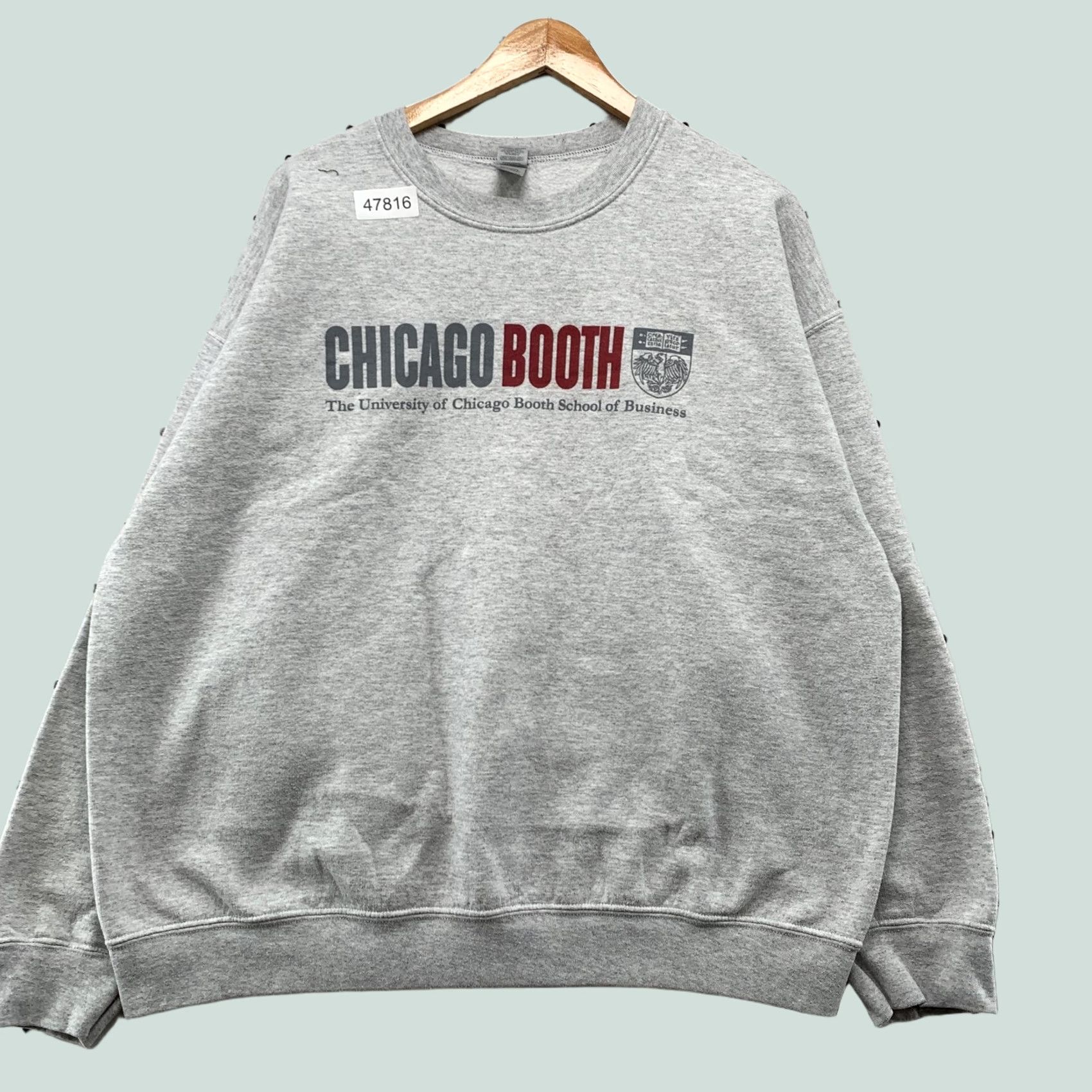Gildan Gildan Chicago Booth University Sweatshirt Mens XL Gray Fleece Crewneck Size US XL / EU 56 / 4 - 1 Thumbnail
