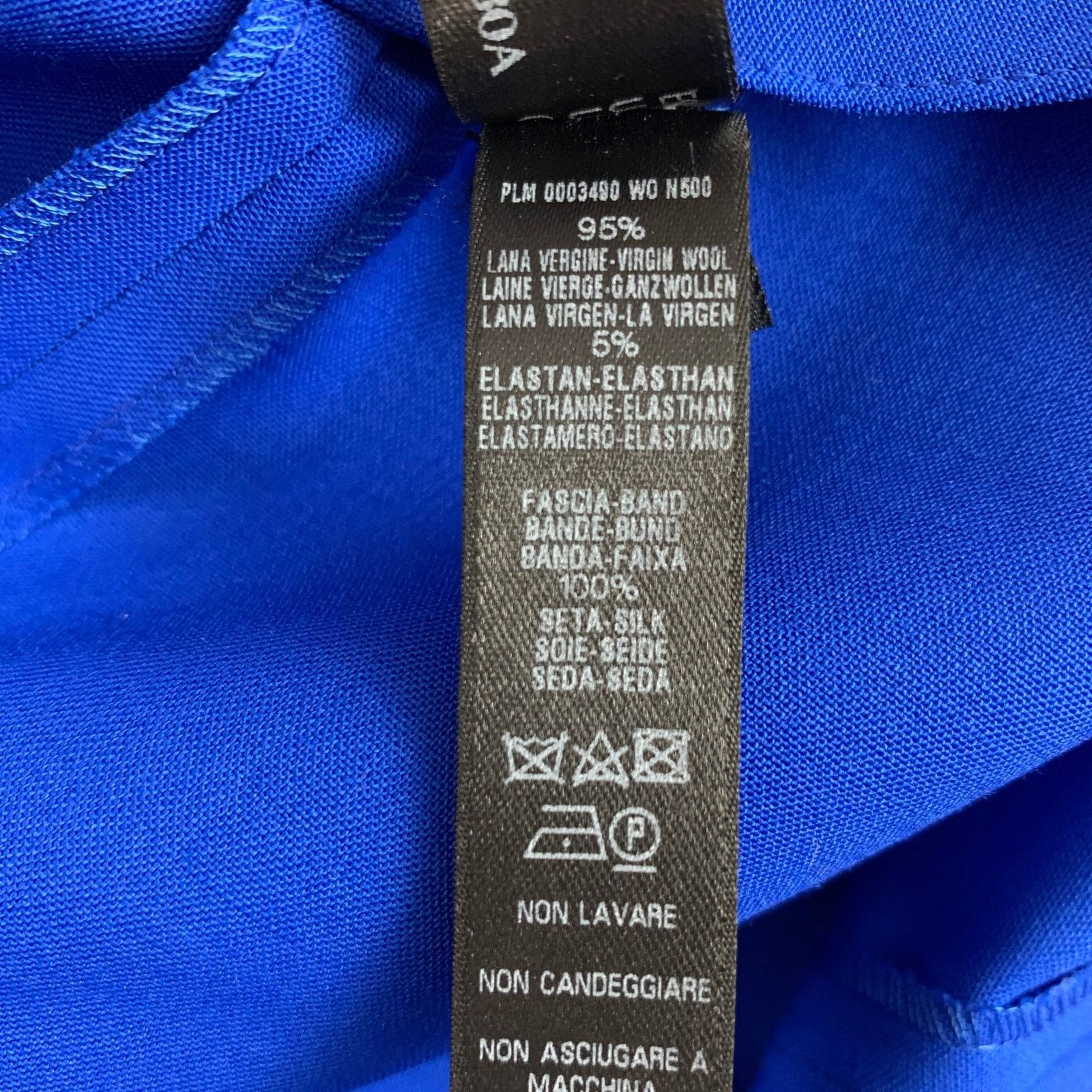 La Perla LA PERLA Blue Cobalt Virgin Wool Blend Narrow leg Pants Size 26" / US 2 / IT 38 - 4 Thumbnail