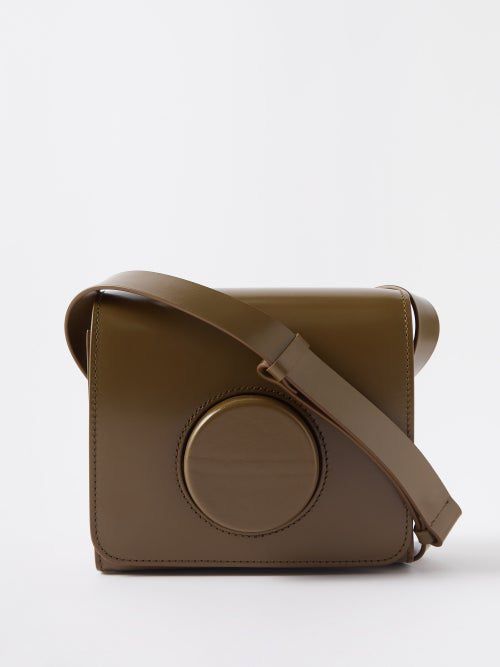 Lemaire Camera Crossbody Bag Hazelnut Brown, Men's