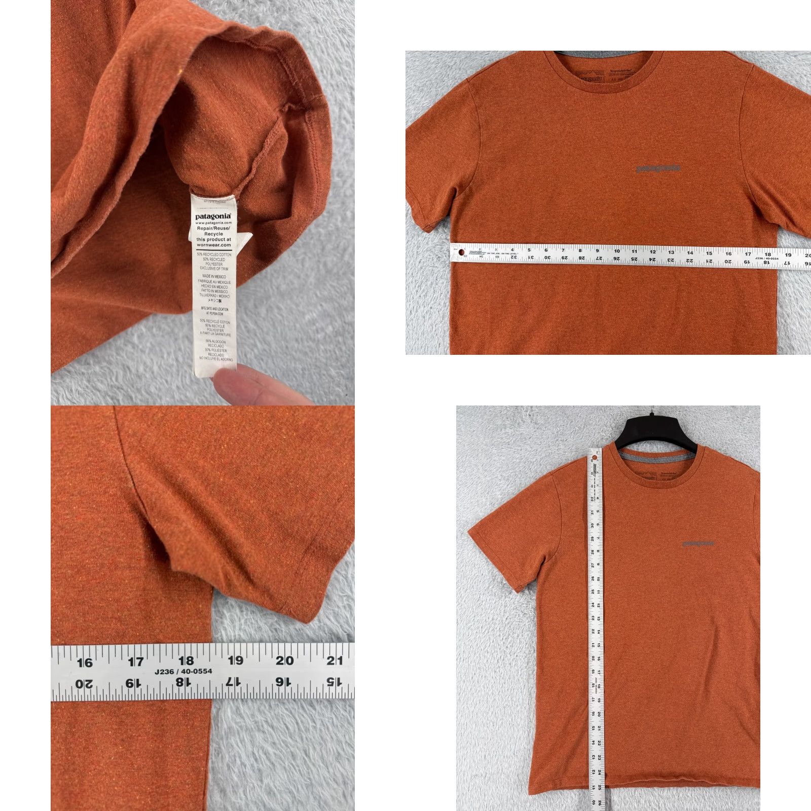 Patagonia Patagonia Shirt Men Small Orange Short Sleeve Crew Neck Cotton Blend Hike Camp Size US S / EU 44-46 / 1 - 8 Thumbnail