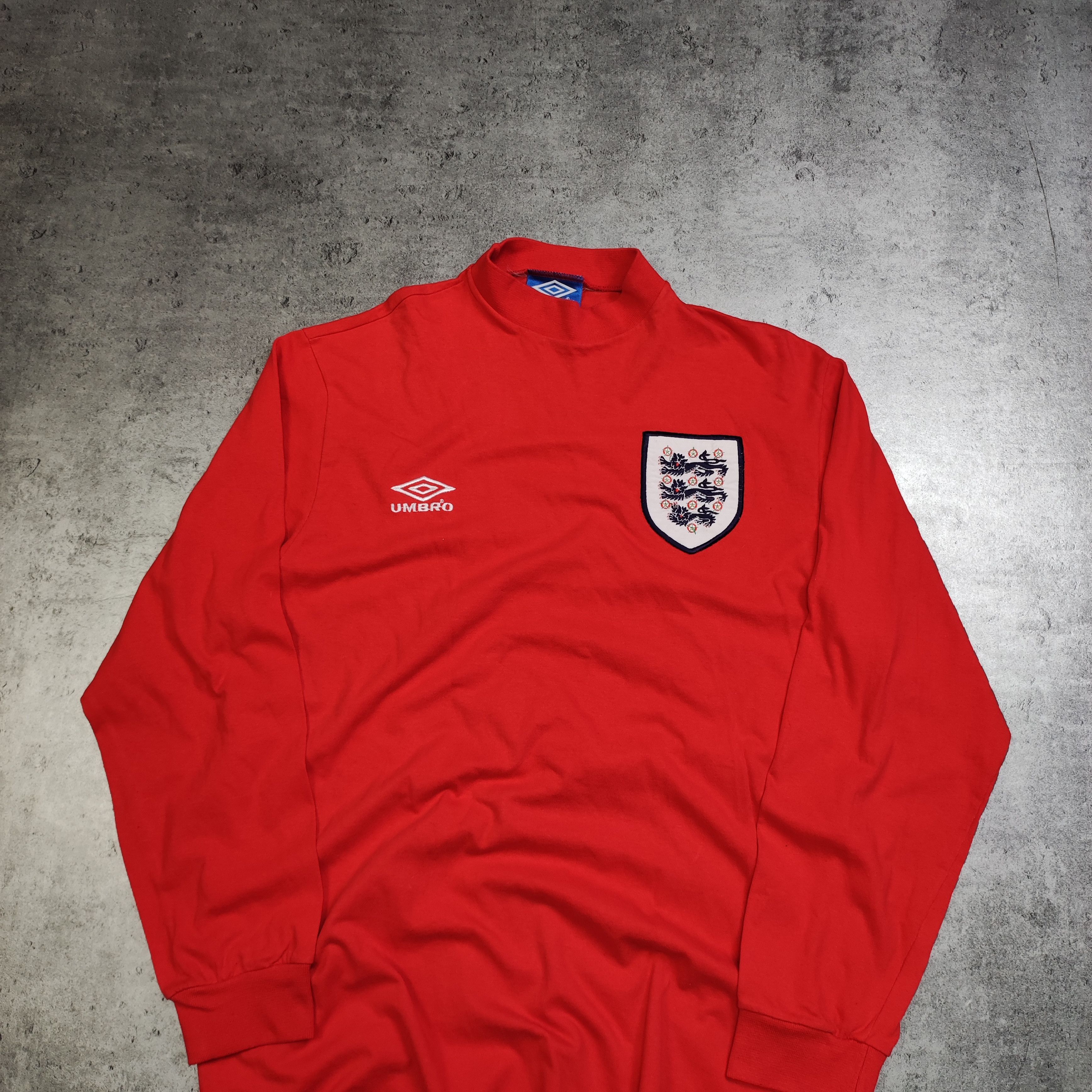 Umbro × Vintage RARE 90s England x Umbro Home Football Longsleeve Jersey Size US L / EU 52-54 / 3 - 2 Thumbnail