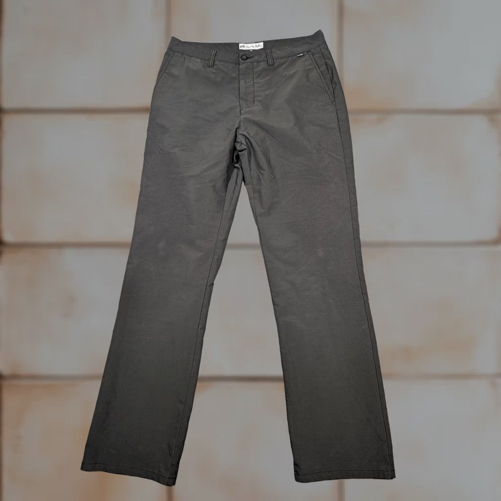 TravisMathew TravisMathew Pants Mens 34 Gray Straight Fit Performance Nylon Blend Golf Casual Size US 34 / EU 50 - 1 Thumbnail